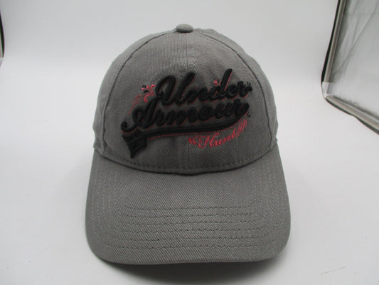 Under Armour Hunt Hat Cap Strap Back Womens One Size Gray Baseball Embroidered0