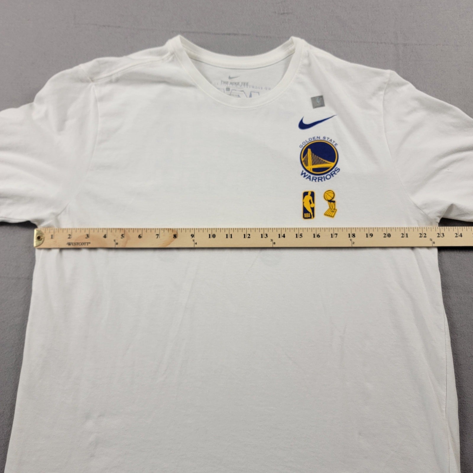 Golden State Warriors 2018 NBA Champs Nike Drifit T White Sz XXL7