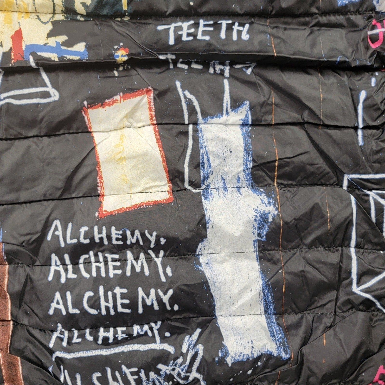 JeanMichel Basquiat x Members Only 'Alchemy' Puffer Jacket Sz L