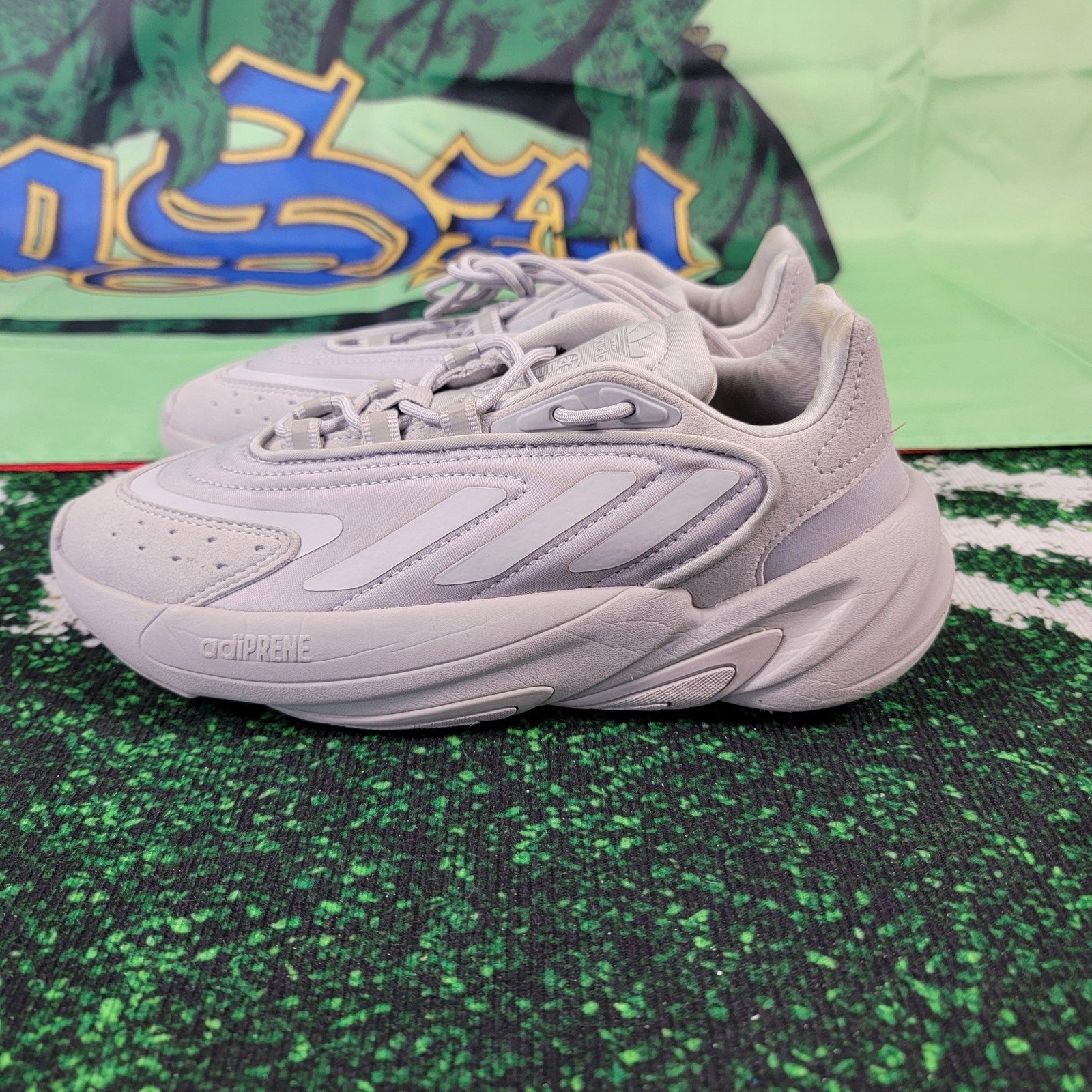 Adidas Ozelia J Triple Grey - Size 4.5 Youth Size 6 Women's1