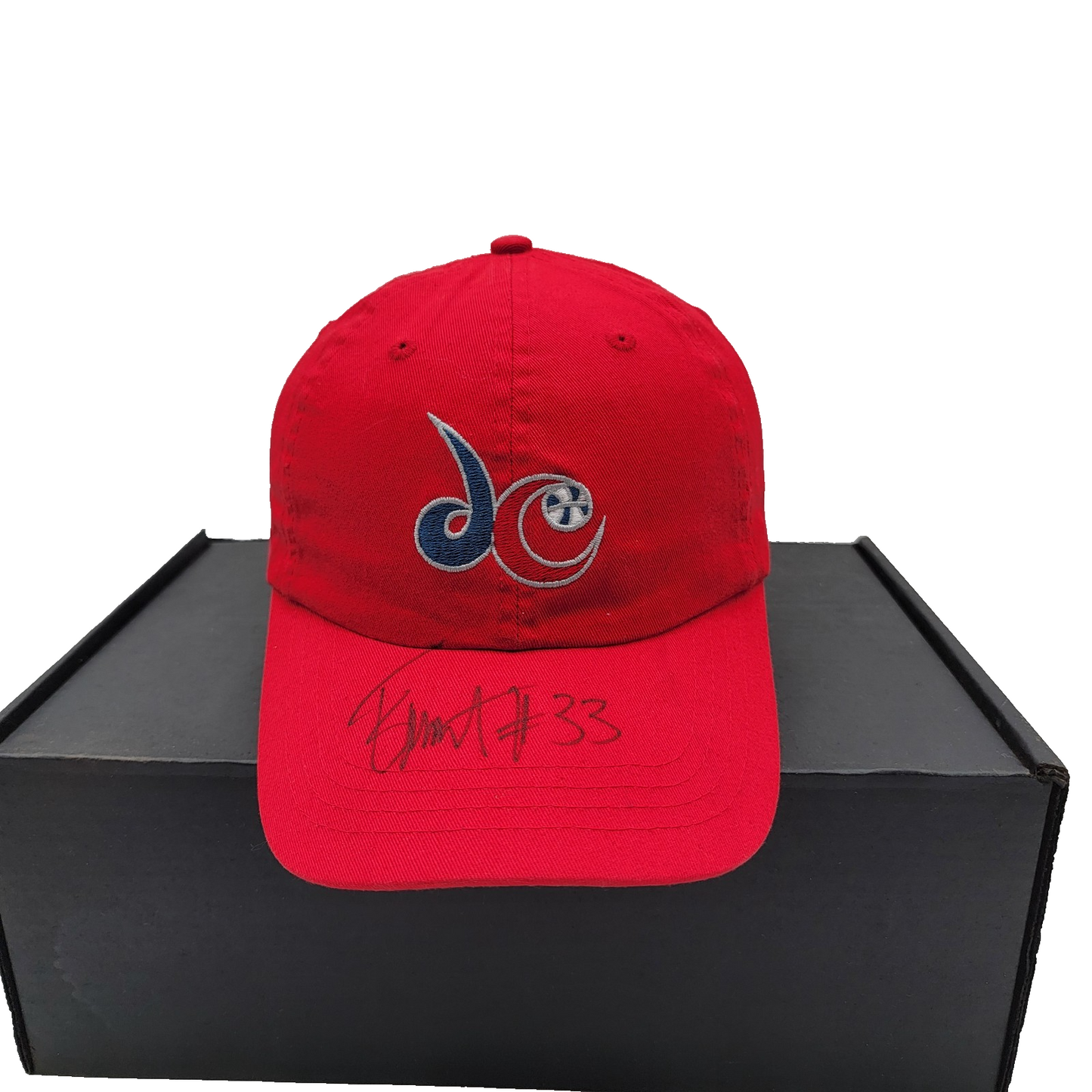 Washington Wizards Hat Cap Strap Back Red CLUB 52 NBA Basketball Mens Signed #330