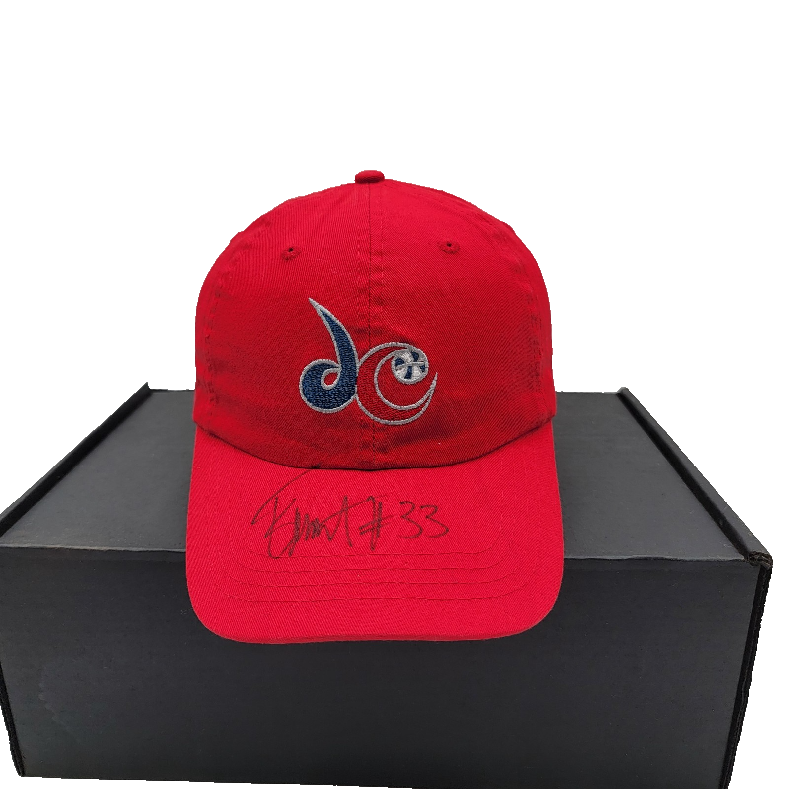 Washington Wizards Hat Cap Strap Back Red CLUB 52 NBA Basketball Mens Signed #330