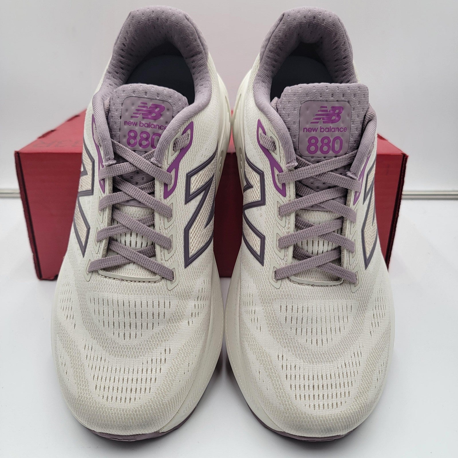 New Balance 880 Womens Size 6.5 White Purple Fresh Foam X Running Sneakers