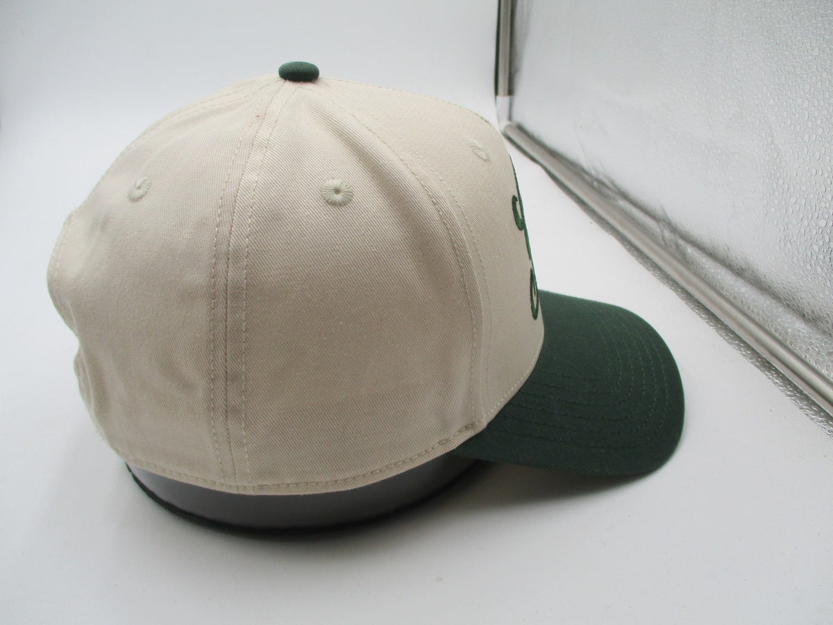 Gron Hat Cap Snap Back Mens One Size Beige Green Athletic Dept Twill Baseball8