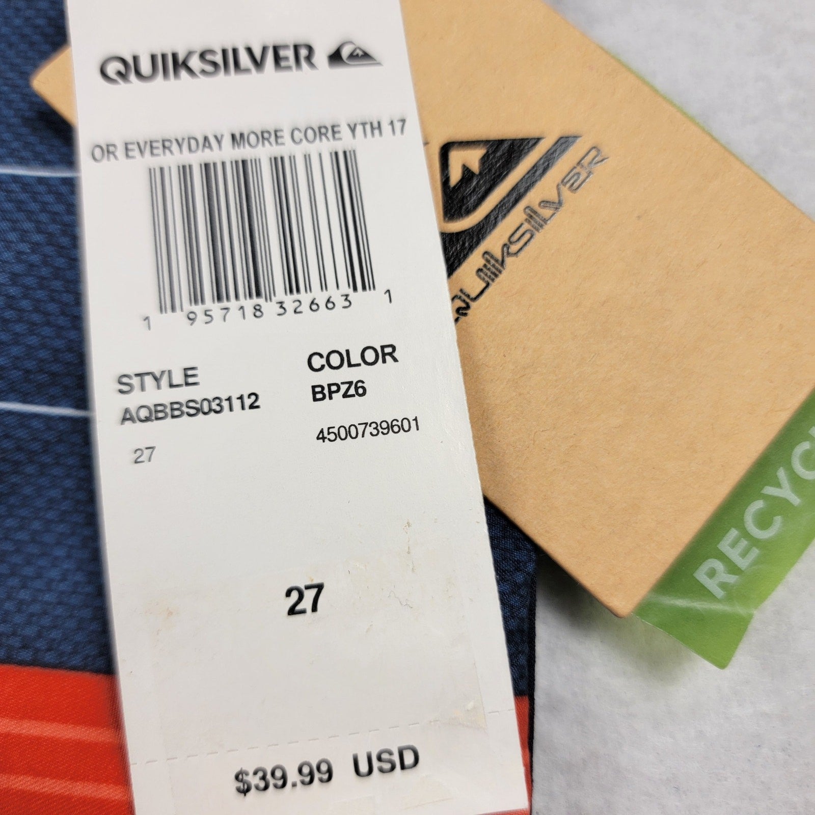 Quiksilver Mens 'Every Day More Core' Blue Surf Board Shorts5