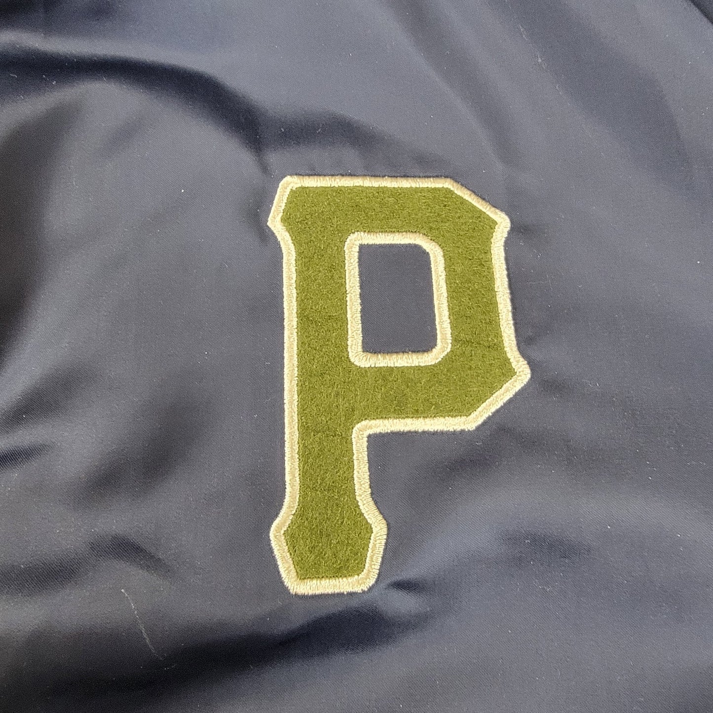 Primitive Dirty P Satin Varsity Jacket Navy Men’s L Skateboard Streetwear