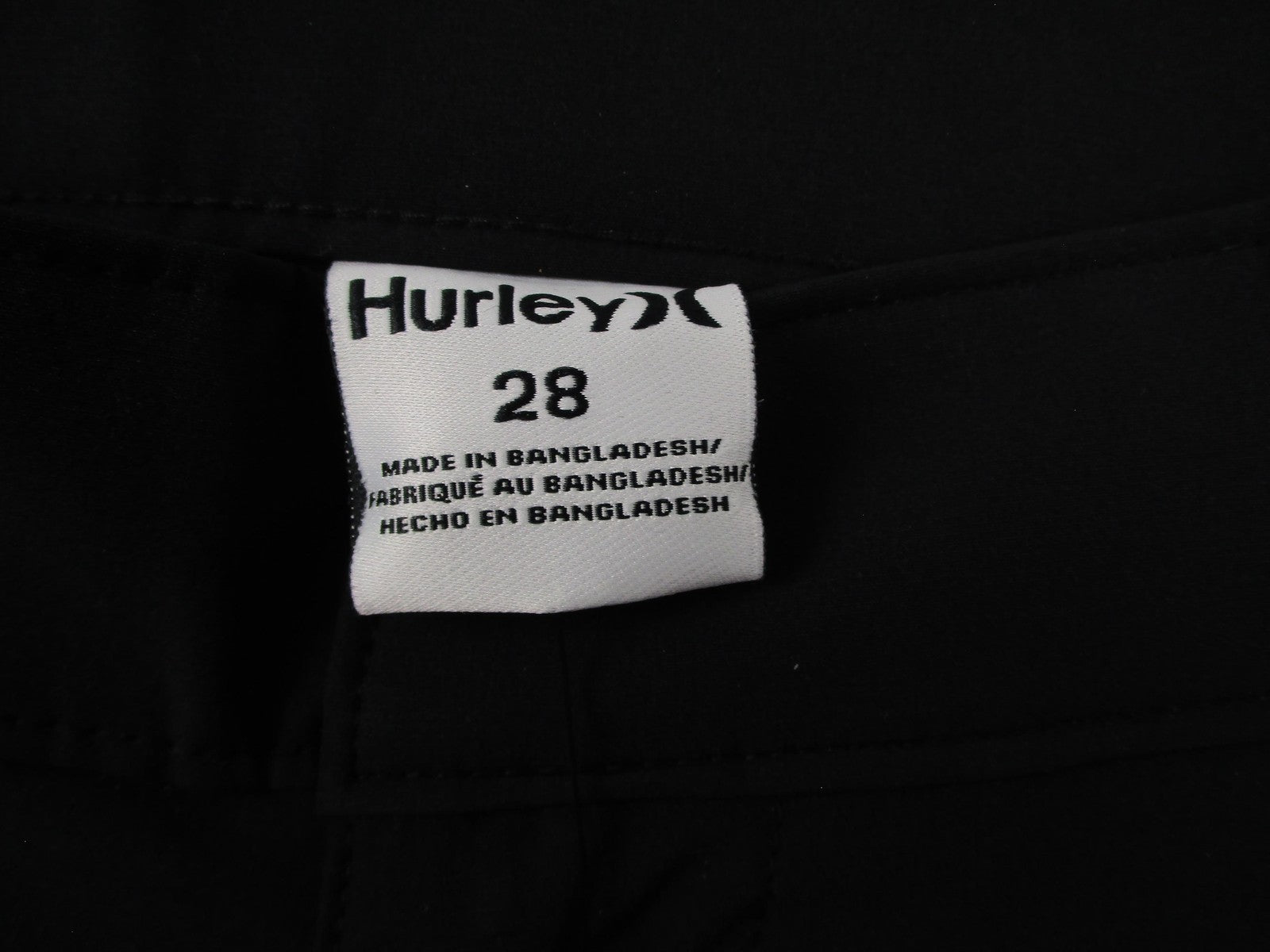 Hurley Exist Everyday Pants Men 28 Black Performance Jogger Water Resistant 12412