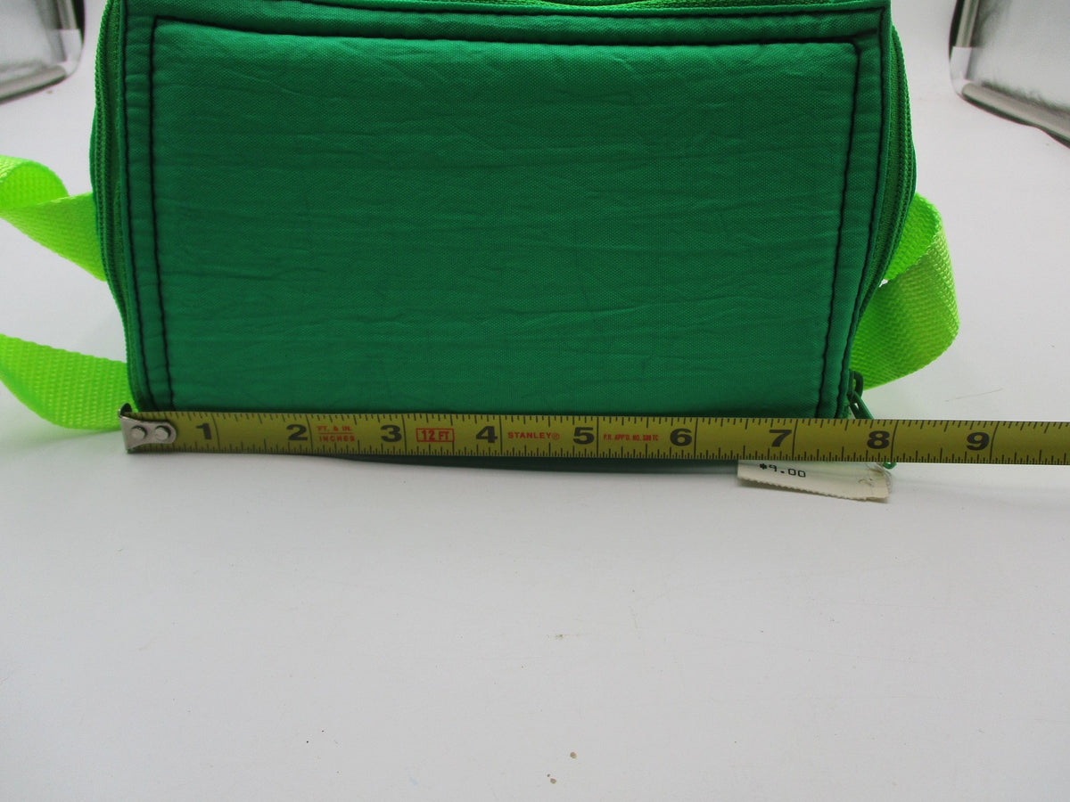 Surf Rags Green Toiletry Bag Neon Strap Travel Makeup Shaving Case Unisex Zip6