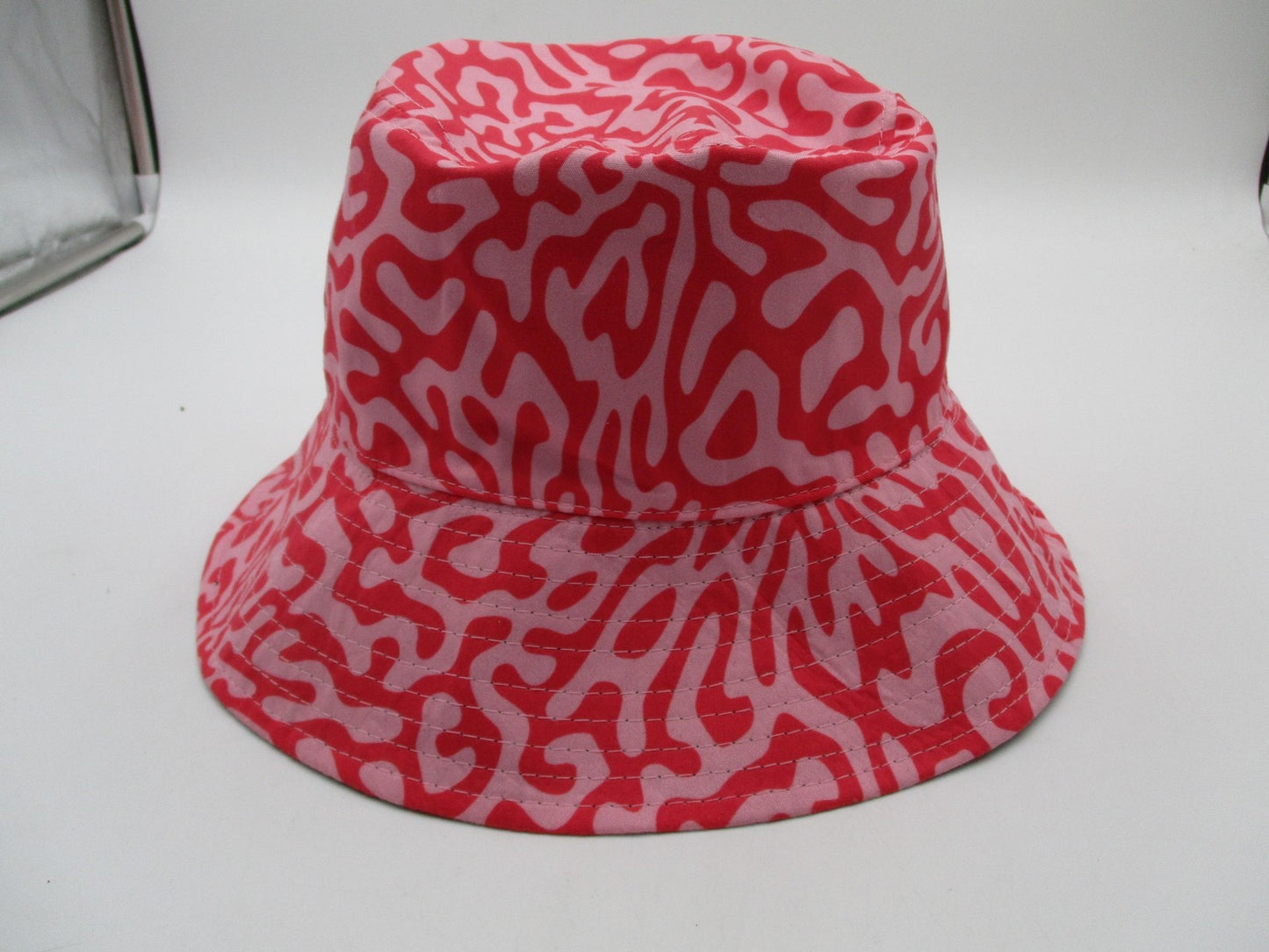 Bud & Mary's Dispensary Hat Cap Bucket Pink Geometric Embroidered Mens OSFM3