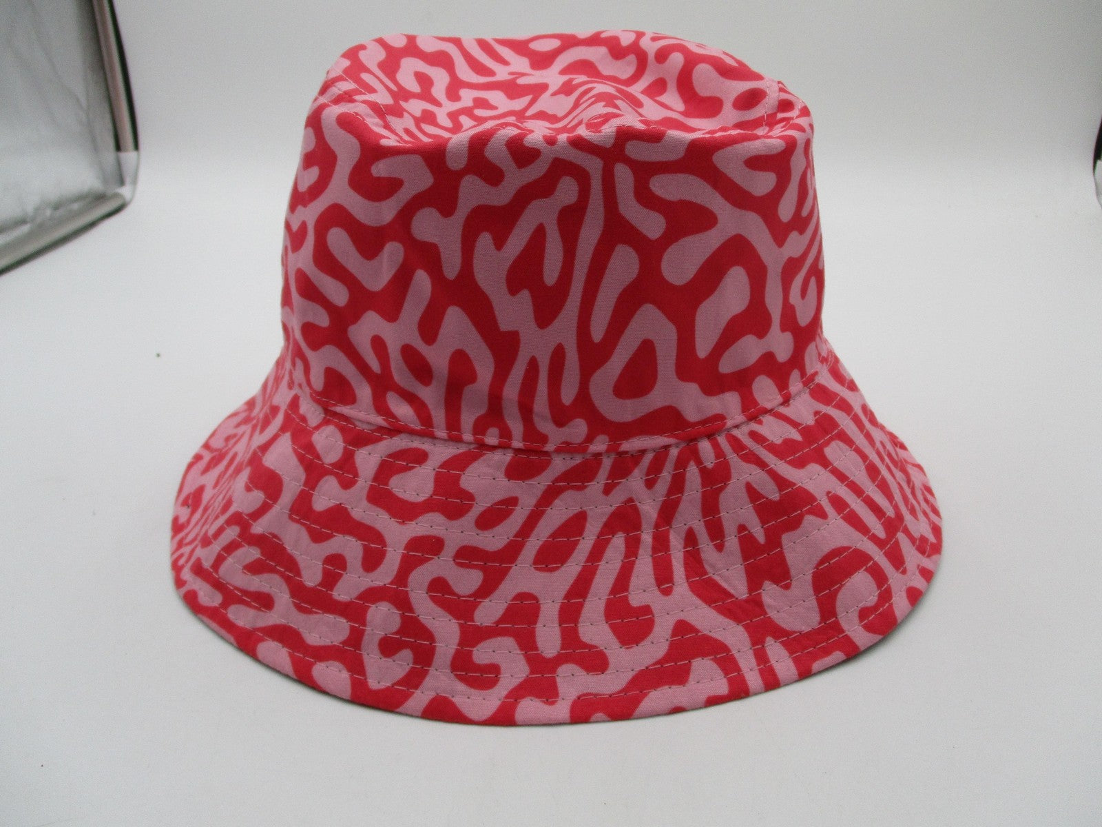 Bud & Mary's Dispensary Hat Cap Bucket Pink Geometric Embroidered Mens OSFM3