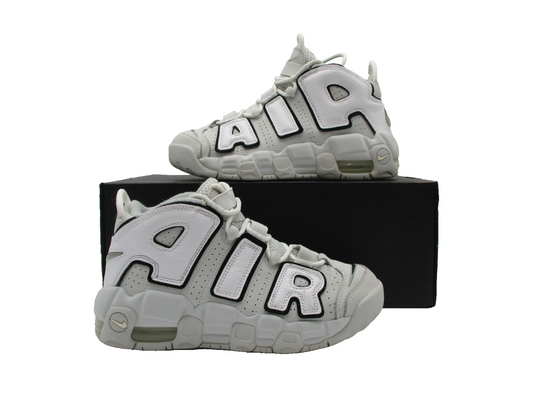 Nike Air More Uptempo Shoes Youth Size 4Y GS Photon Dust Black FD0022-001 (1E4)0
