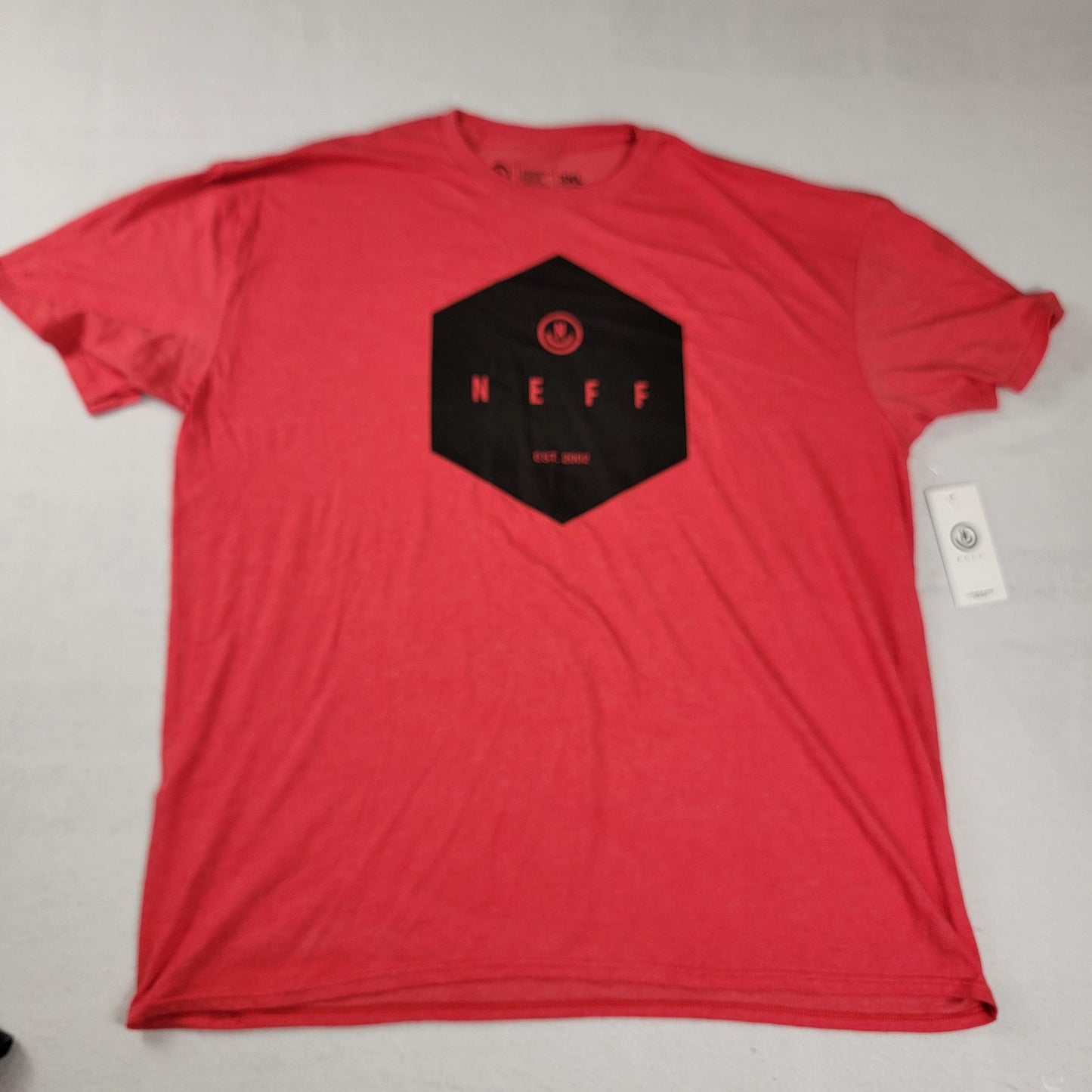 2 PK Neff Red TShirt Skateboarding & Fashion Nova Black Sz 3XL