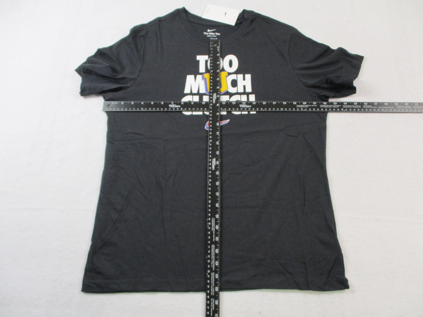 Nike DriFIT Too Much Clutch Mens Large Black Basketball Graphic Tee 152315244