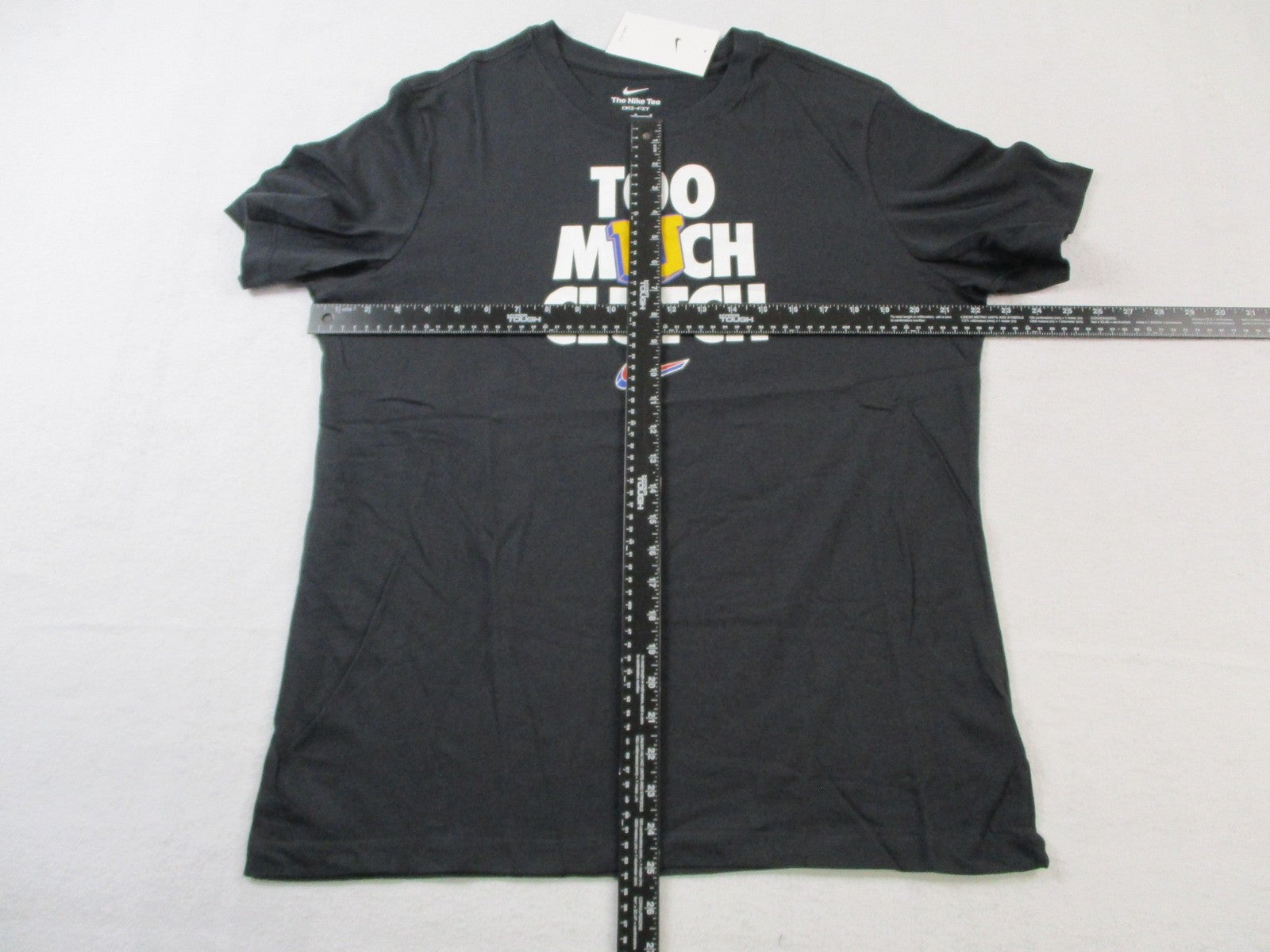 Nike DriFIT Too Much Clutch Mens Large Black Basketball Graphic Tee 152315244