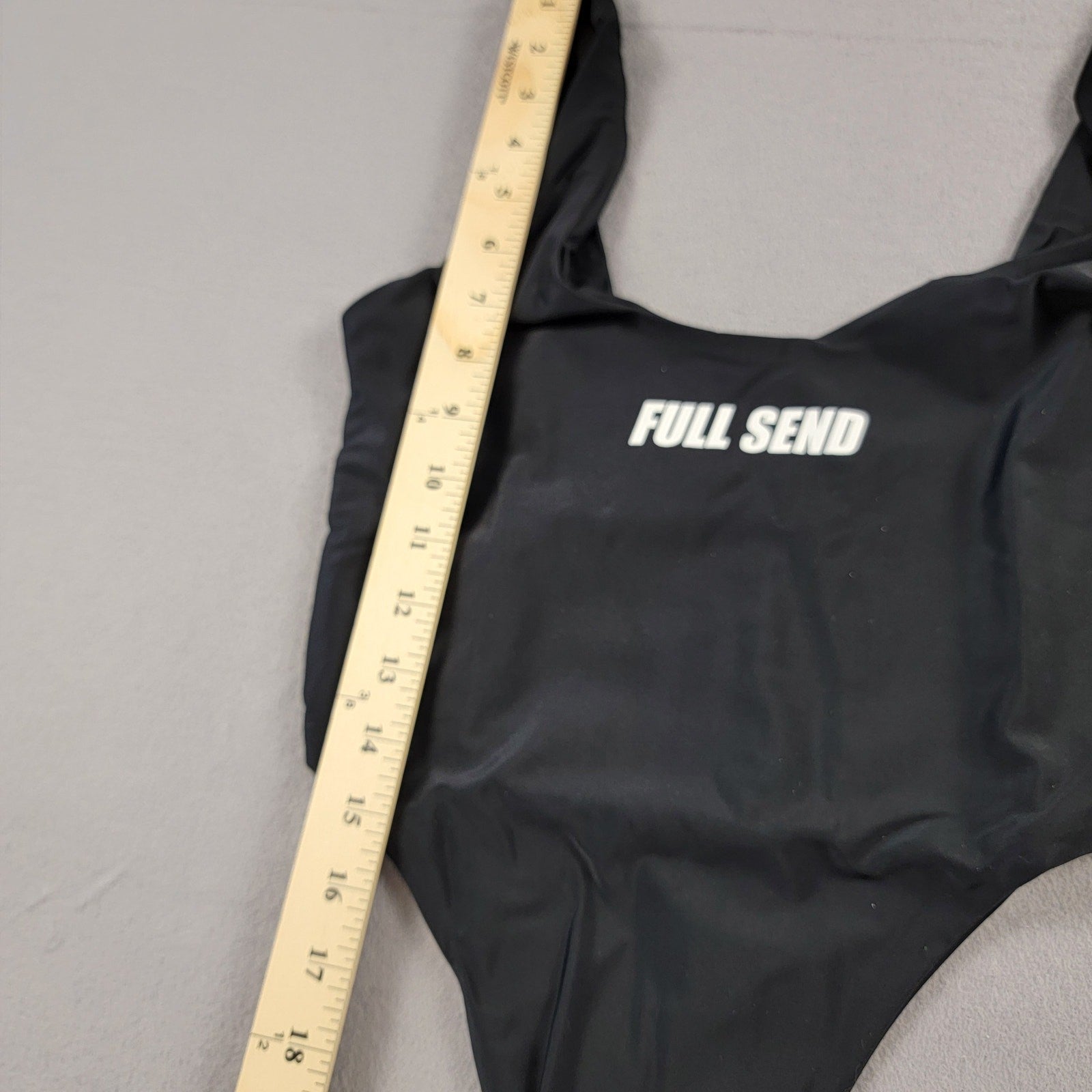 Full Send Women's One Piece Black Swimsuit  Size S