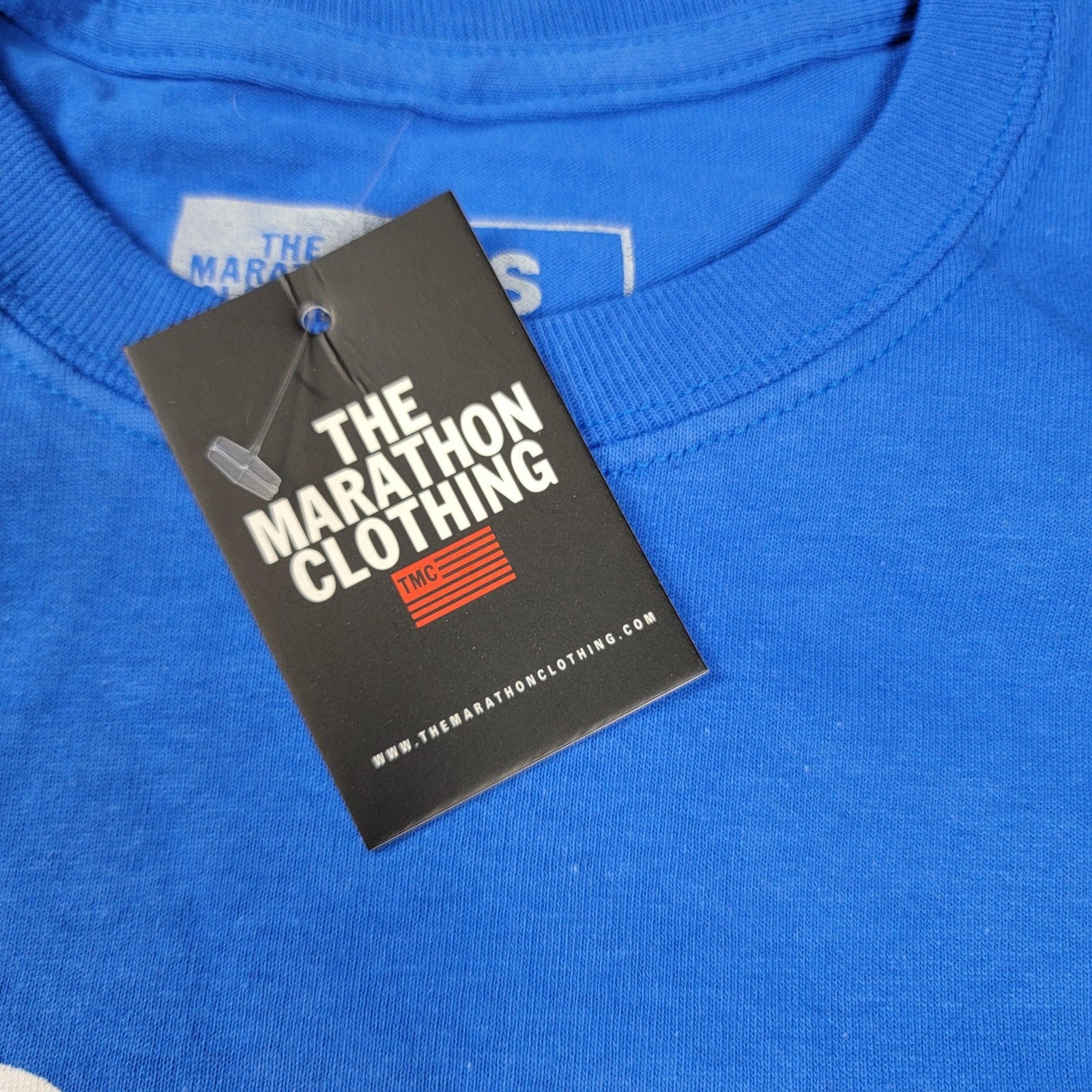 The Marathon Clothing Crenshaw Shirt Mens Small Blue TMC Graphic Tee Crewneck4