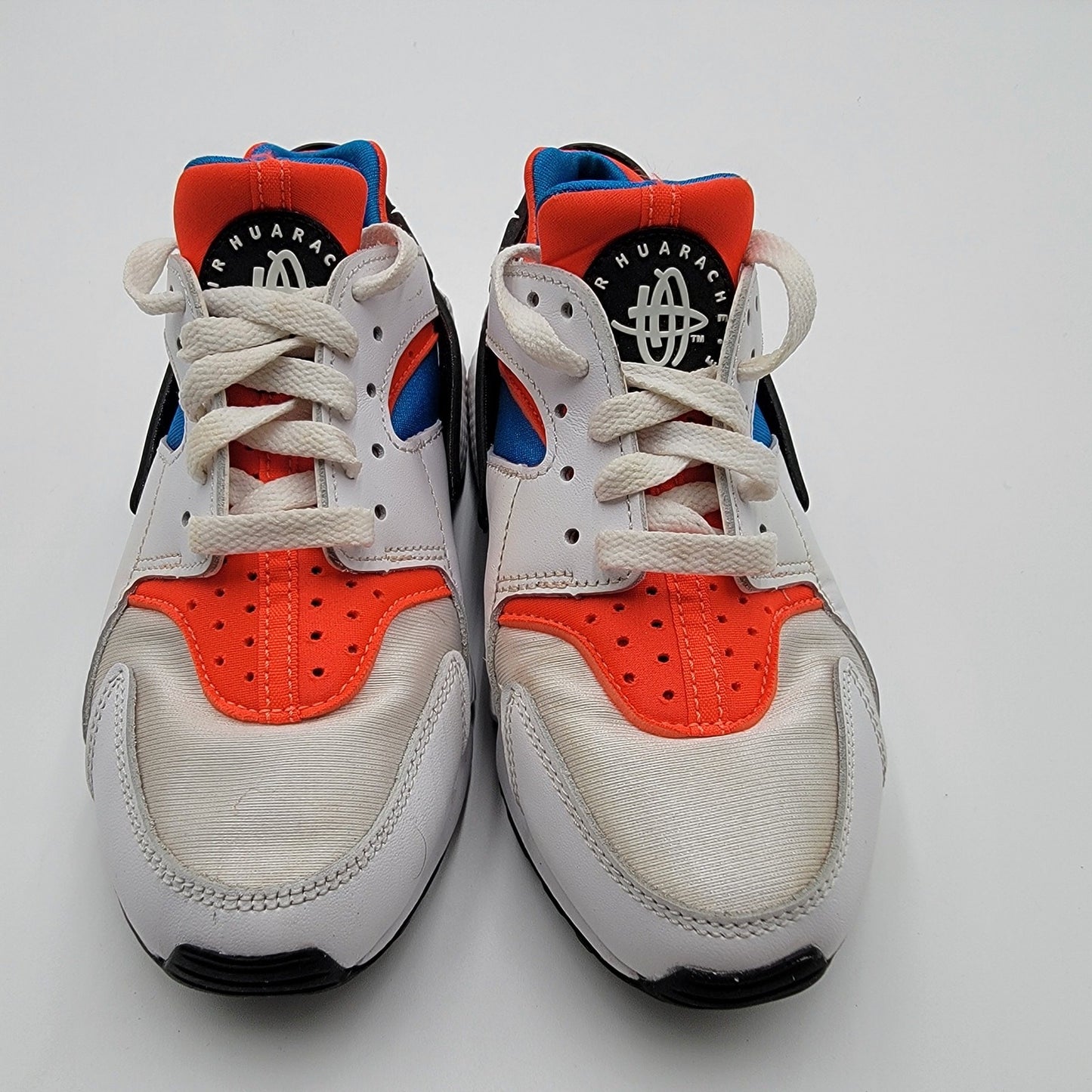 Nike Wmns Air Huarache 'White Bright Crimson' Sz 6 DV2220100