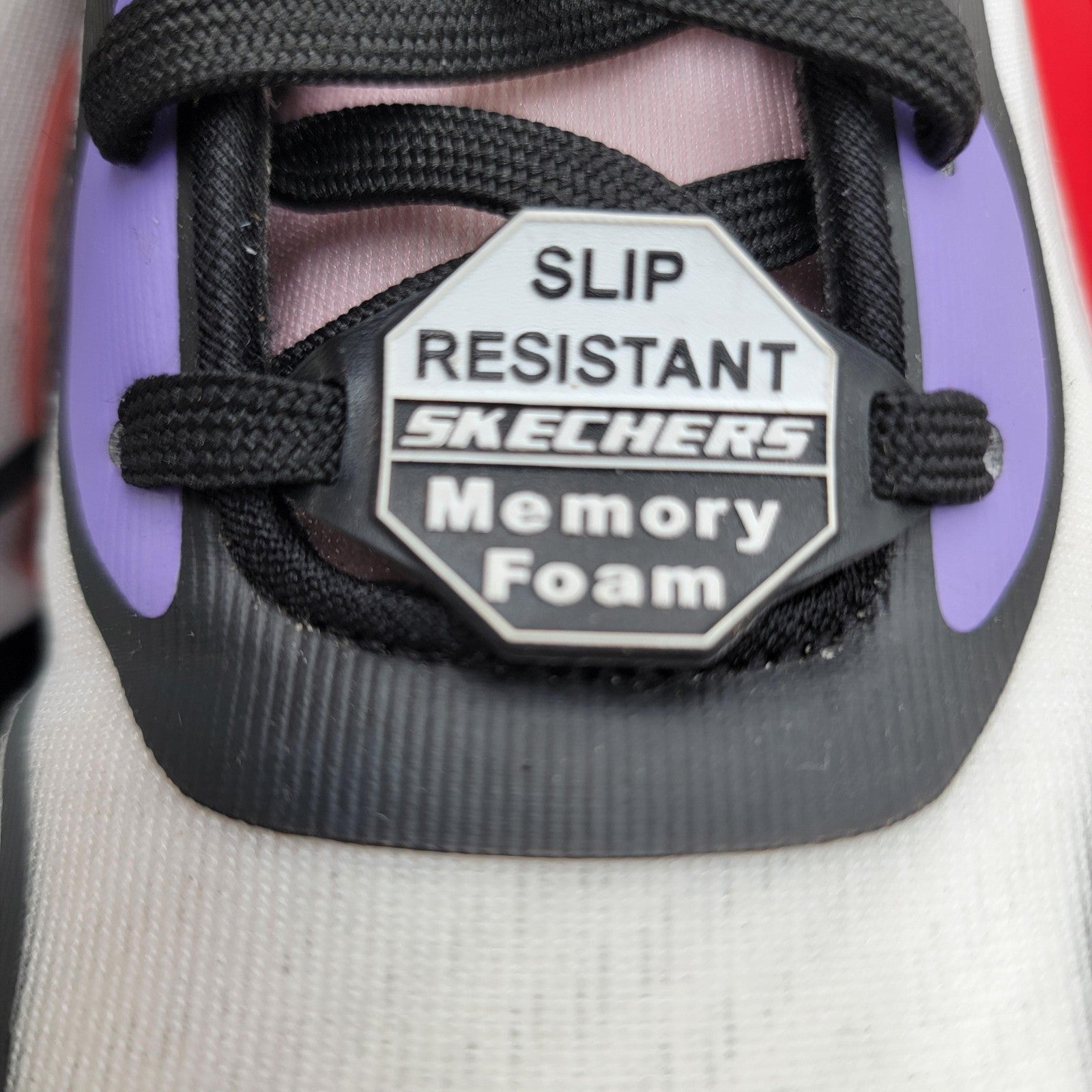 Skechers Shoes Womens Sz 9 Slip Resistant Carbon Toe Memory Foam Safety