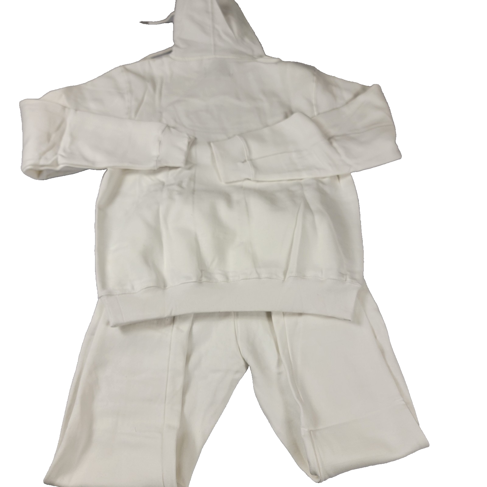 SneakGallery GOAT Short Sleeve Hoodie Jogger Sweat Suit Set Mens M White NWT 6691