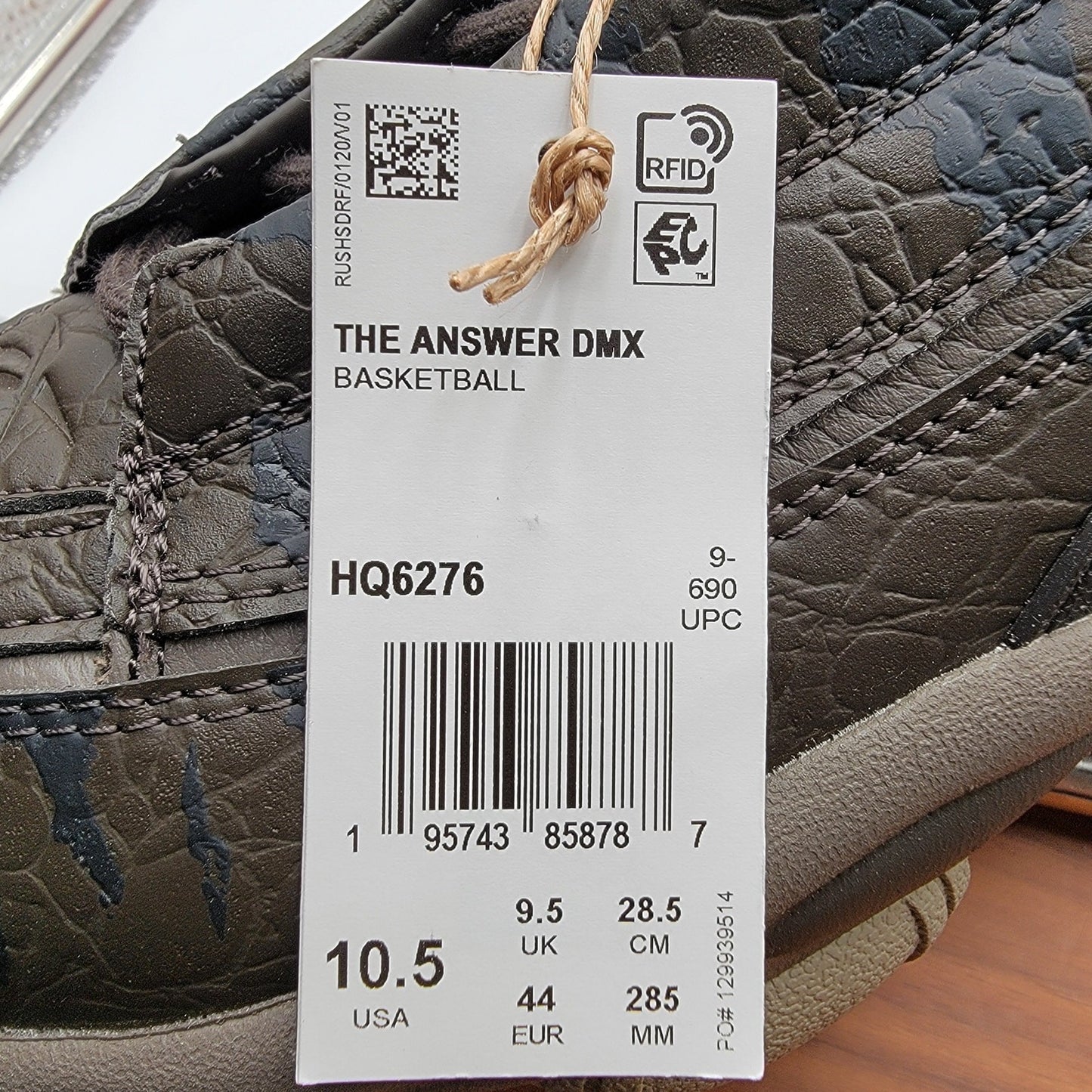 Reebok Jurassic World The Answer DMX Gigantosaurus  10.513