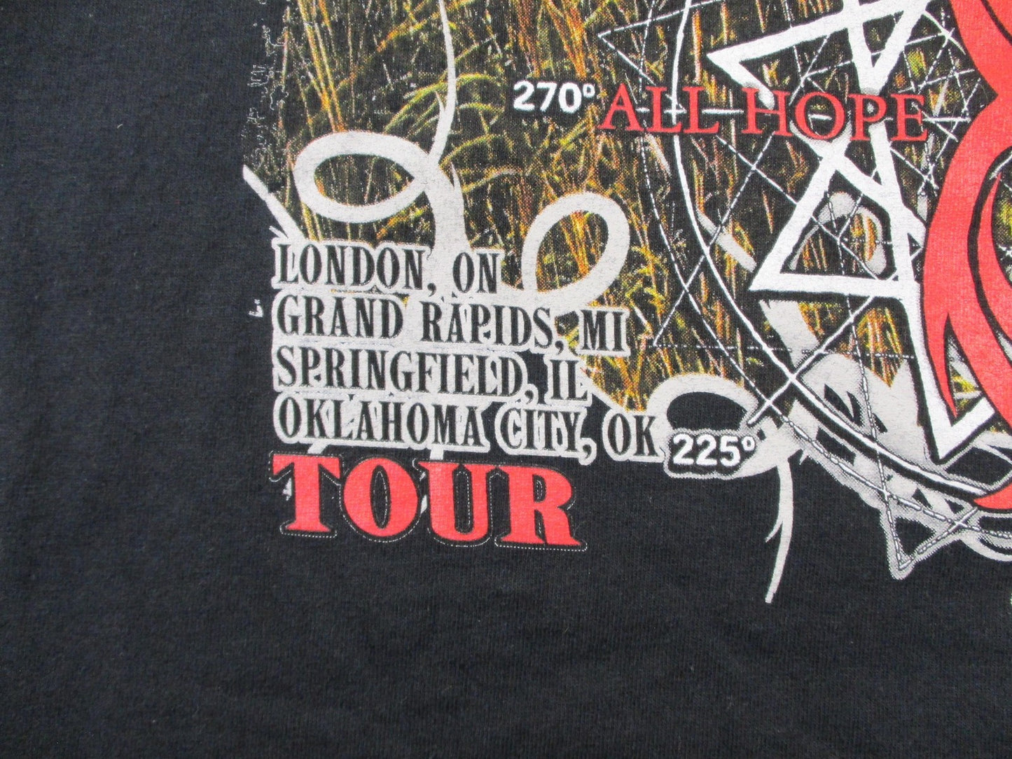 Slipknot Shirt Mens Large Black All Hope Is Gone Tour 2009 Graphic Band Tee8