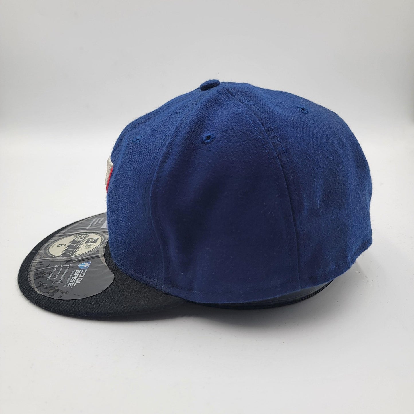 Texas Rangers Hat Cap Fitted Mens 8 Blue Black MLB Baseball Cool Base New Era1