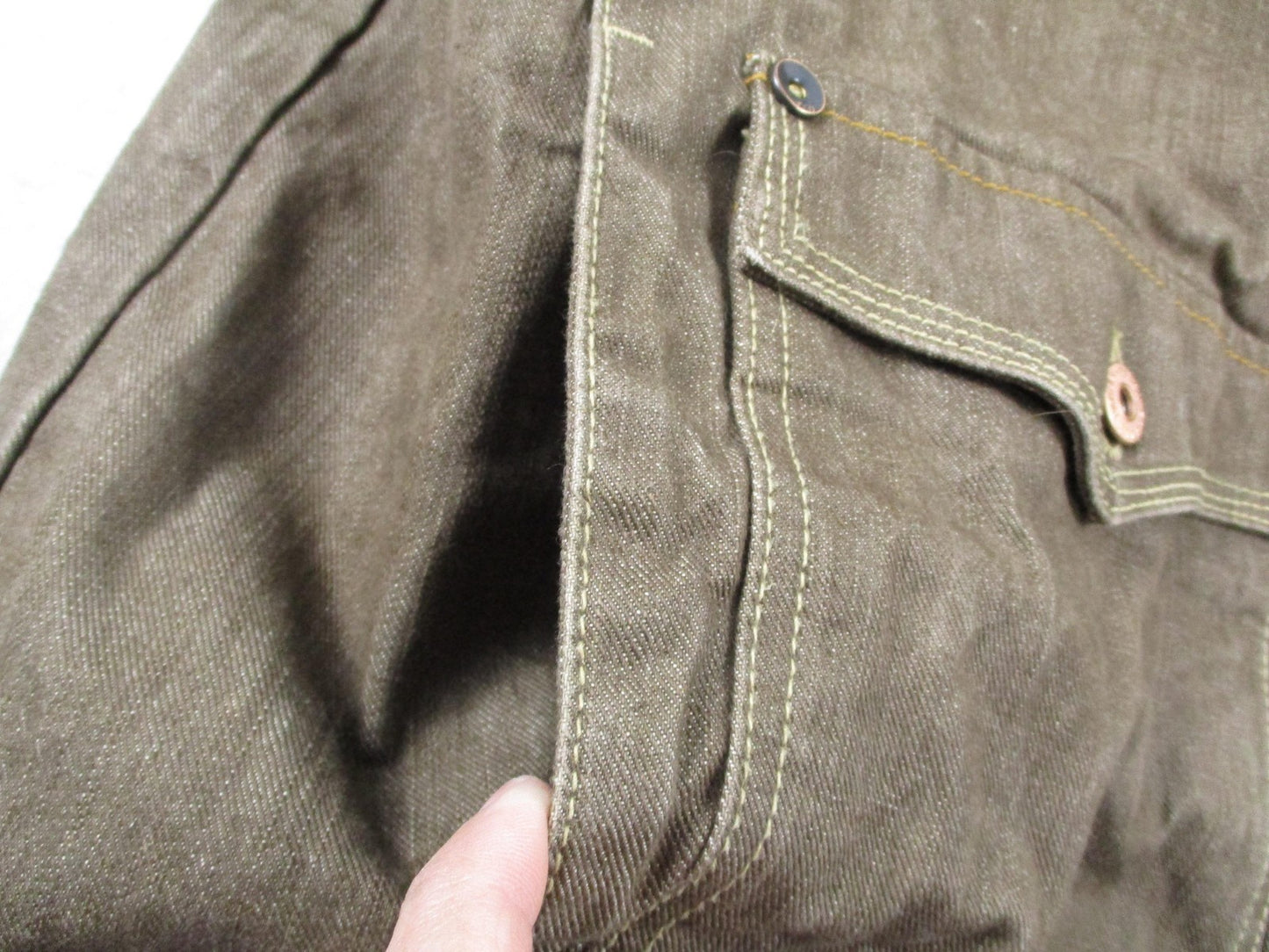 Parish Jacket Mens 4XL Brown Cotton Denim Military Workwear Snap Front Outdoor13