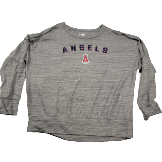 Los Angeles Angels Shirt Womens XL MLB Baseball Lightweight Crew New Era