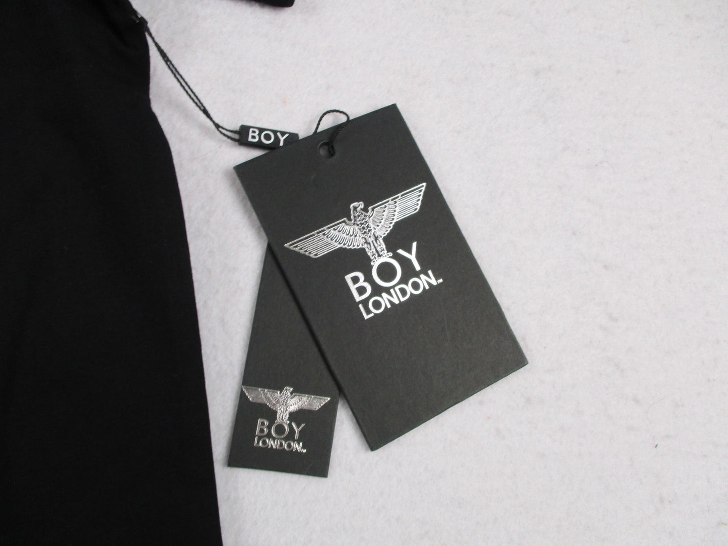 Boy London Shirt Mens Medium Black Eagle Logo Graphic Stretch Tee Punk 1305074