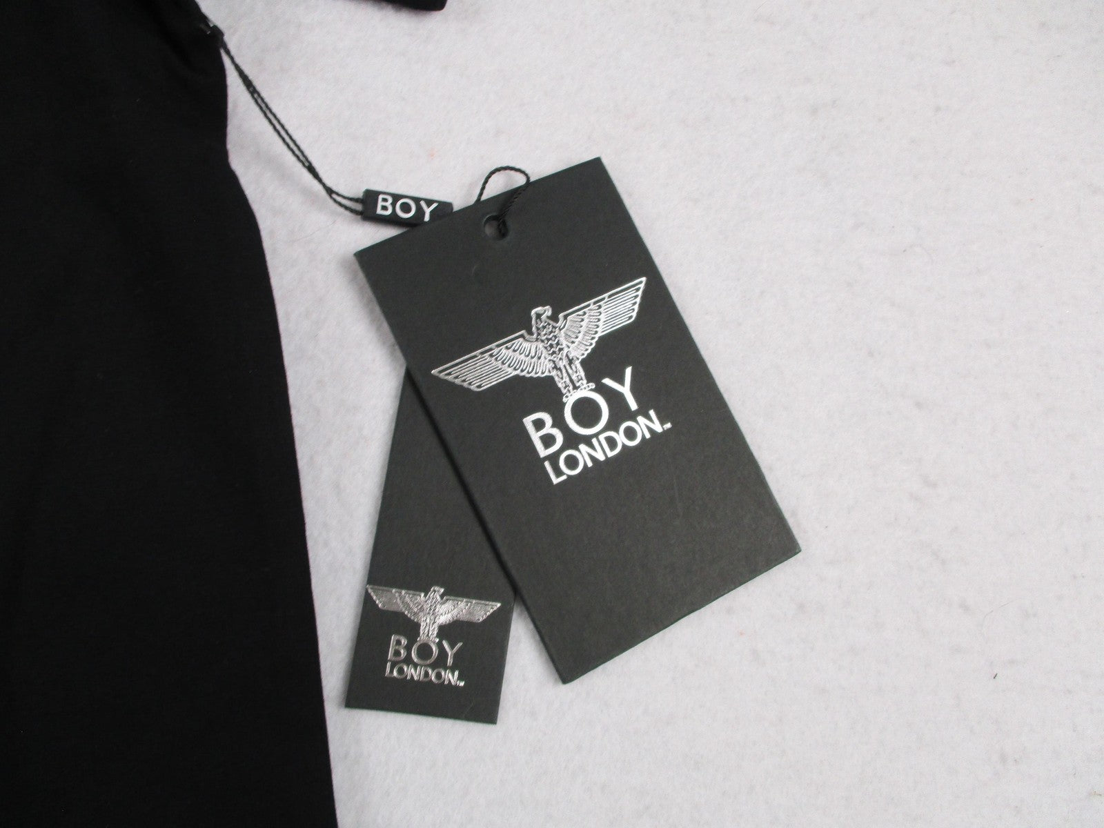 Boy London Shirt Mens Medium Black Eagle Logo Graphic Stretch Tee Punk 1305074