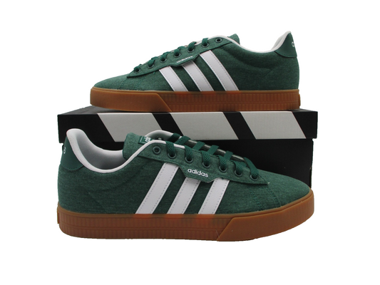 Adidas Daily 3.0 Men’s Sz 10 Green White Gum Casual Sneakers IF7487 Skate Shoes0