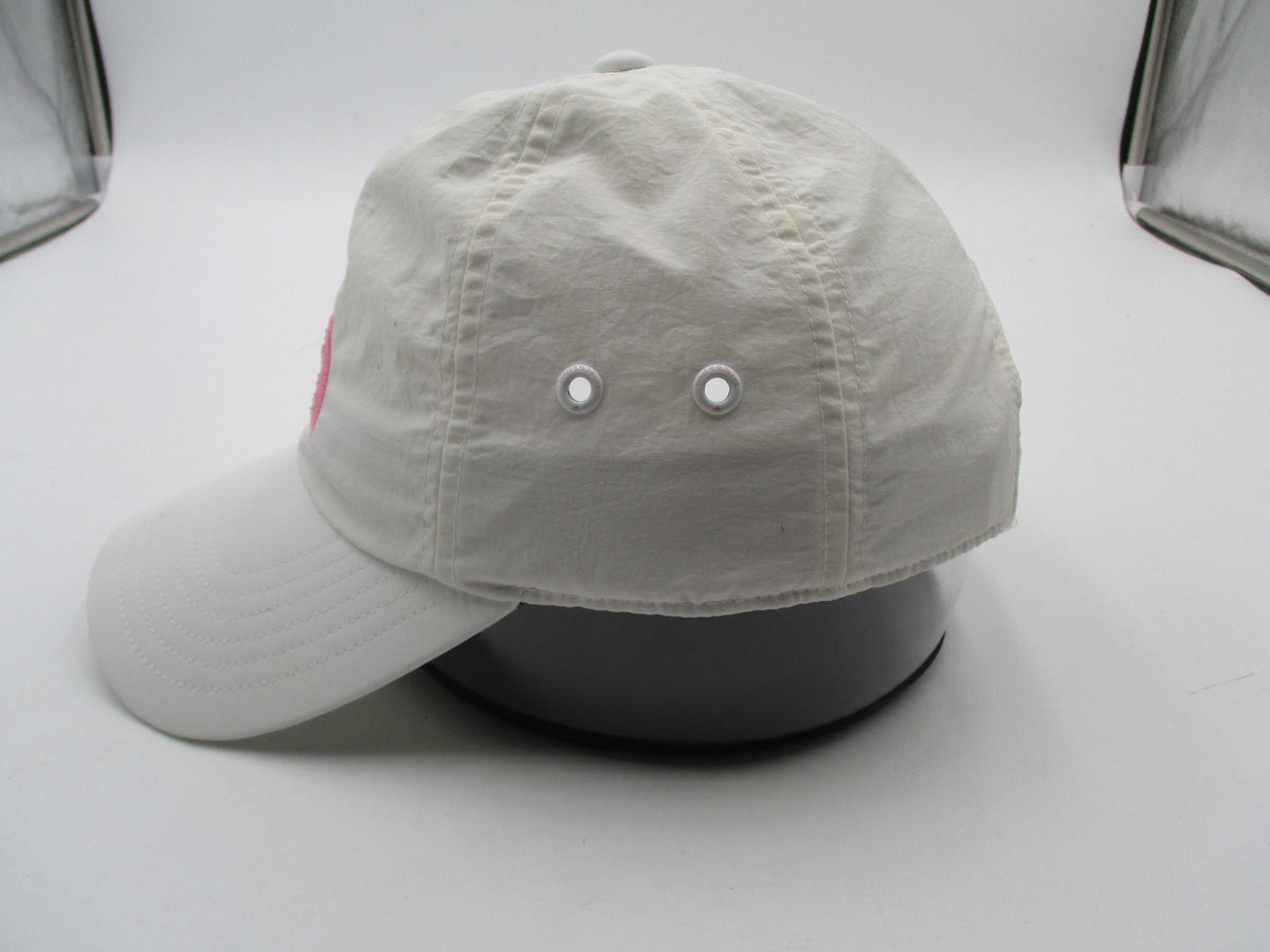 Adidas Hat Cap Strap Back Mens One Size White Pink AEROREADY Nylon Baseball3