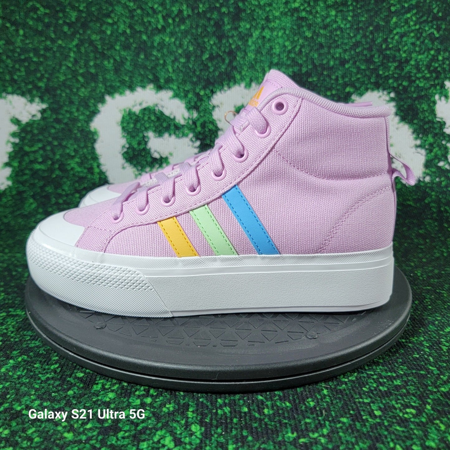 Adidas Bravada 2.0 Platform Mid Sneaker Bliss Lilac/Semi Green Spark Women's