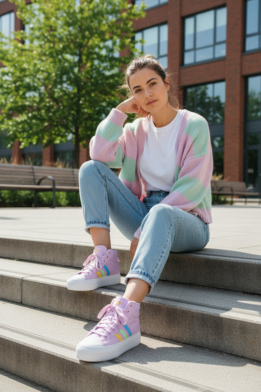 Adidas Bravada 2.0 Platform Mid Sneaker Bliss Lilac/Semi Green Spark Women's