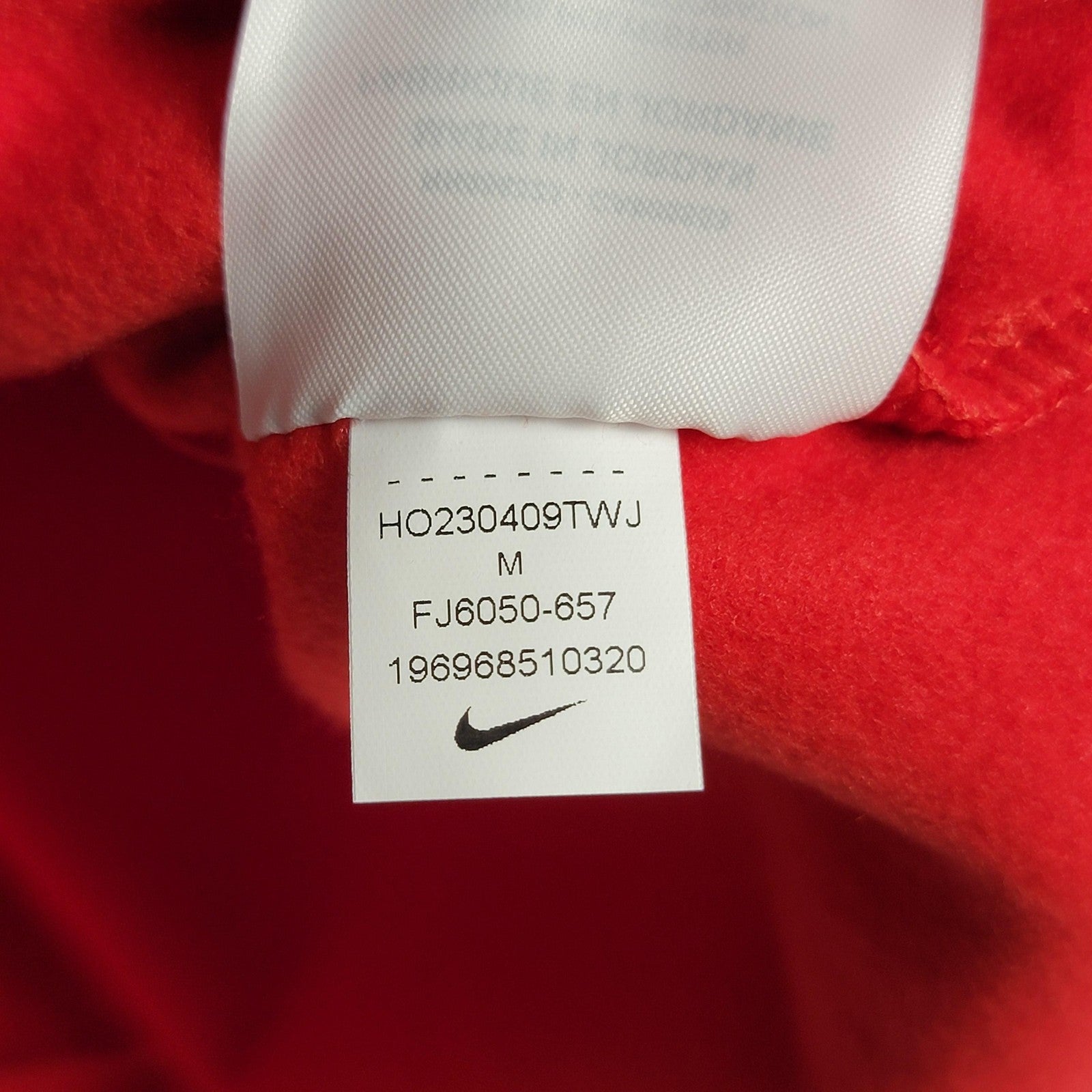 Nike Hoodie Youth Medium Red ThermaFit Pullover Boys Girls FJ6050657