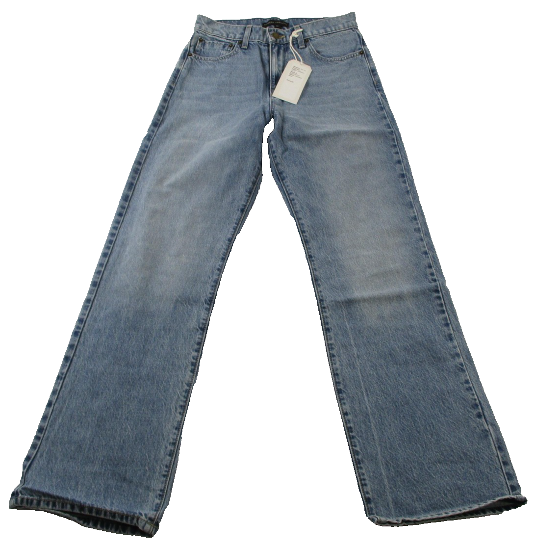 Modern American Jackson Cuff Jeans Womens 26 Smokey Blue High Rise Straight 14700