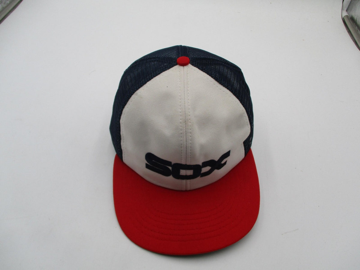 Vintage Chicago White Sox Hat Cap Snap Back Mens One Size Blue MLB Baseball 90s8