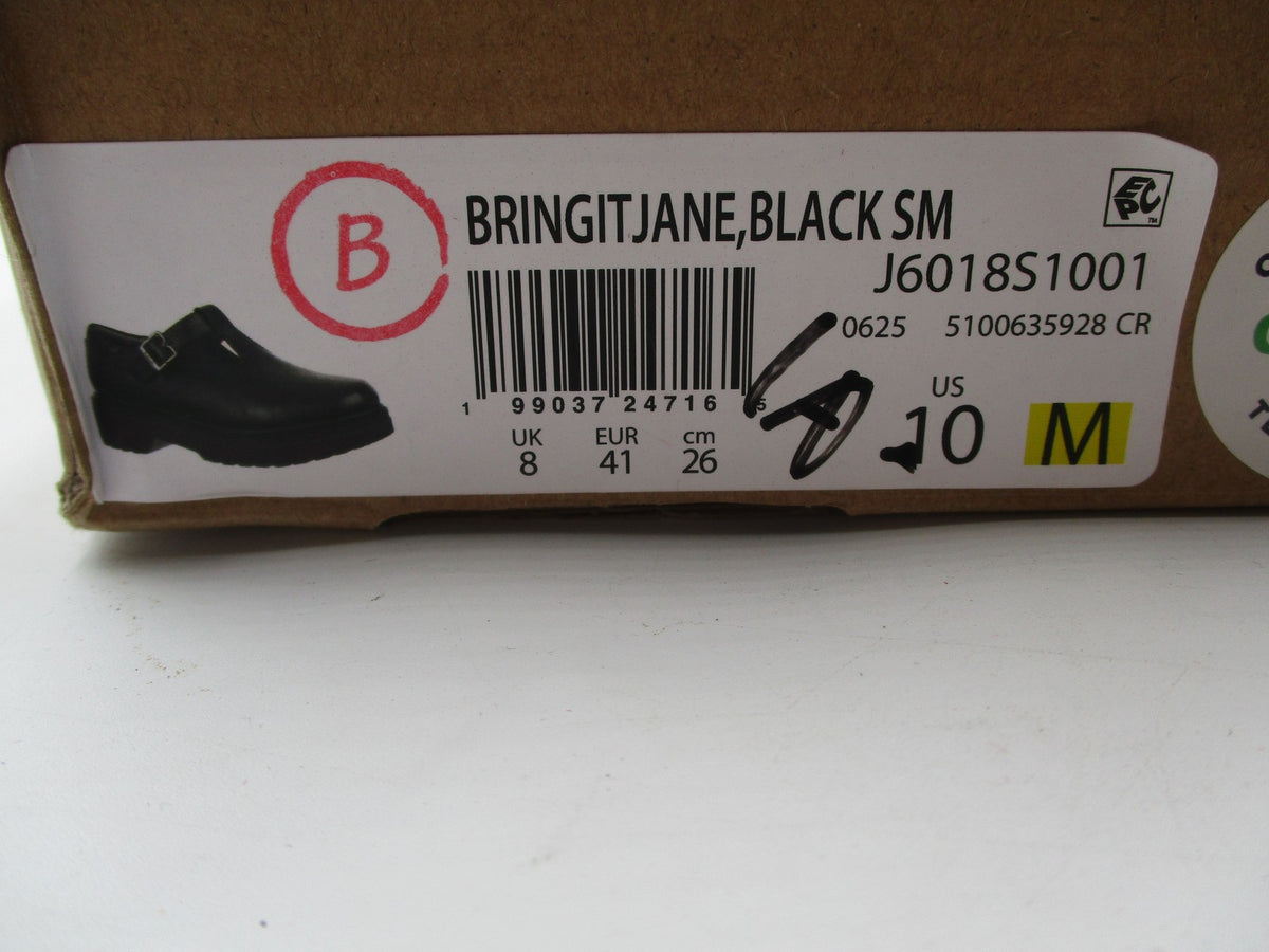 Dr Scholl's Bringitjane Shoes Womens Size 10 Black Mary Jane Flats Comfort Work10