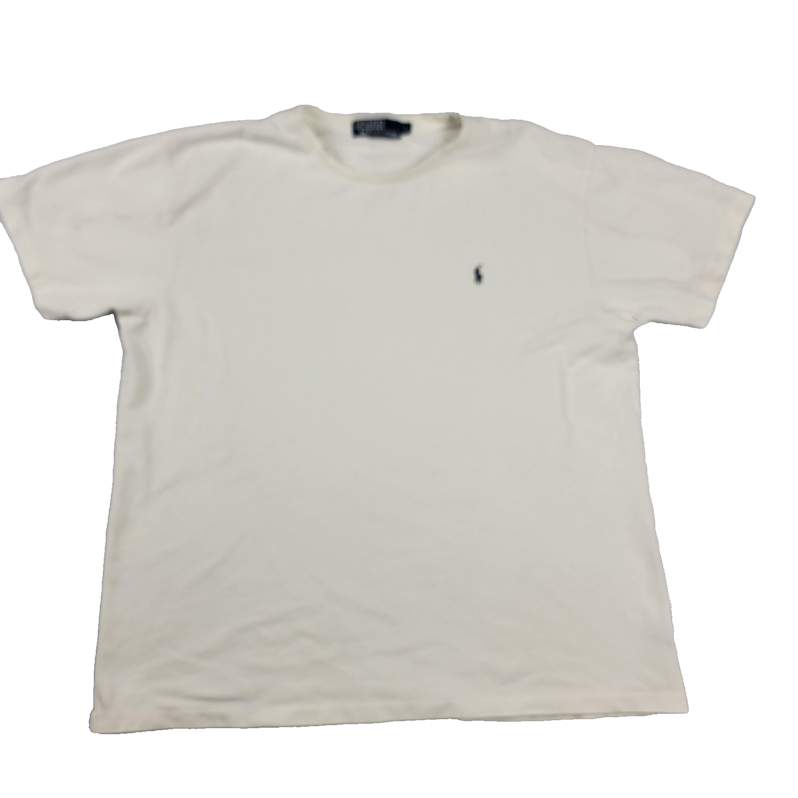 Polo Ralph Lauren Shirt Mens Large White Crewneck Short Sleeve Casual