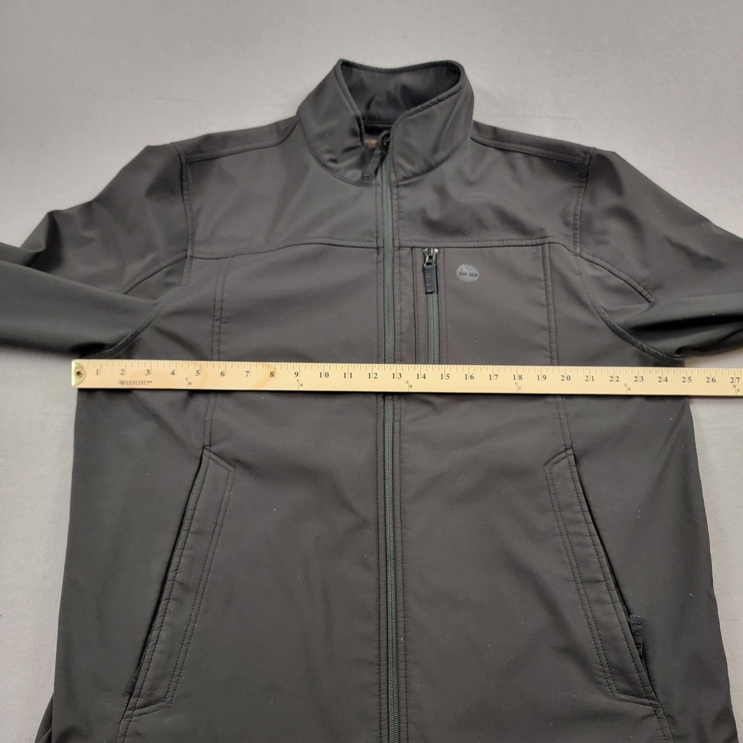 Timberland Men’s Softshell Jacket Black Zip Front Pockets XL Outdoor Casual5