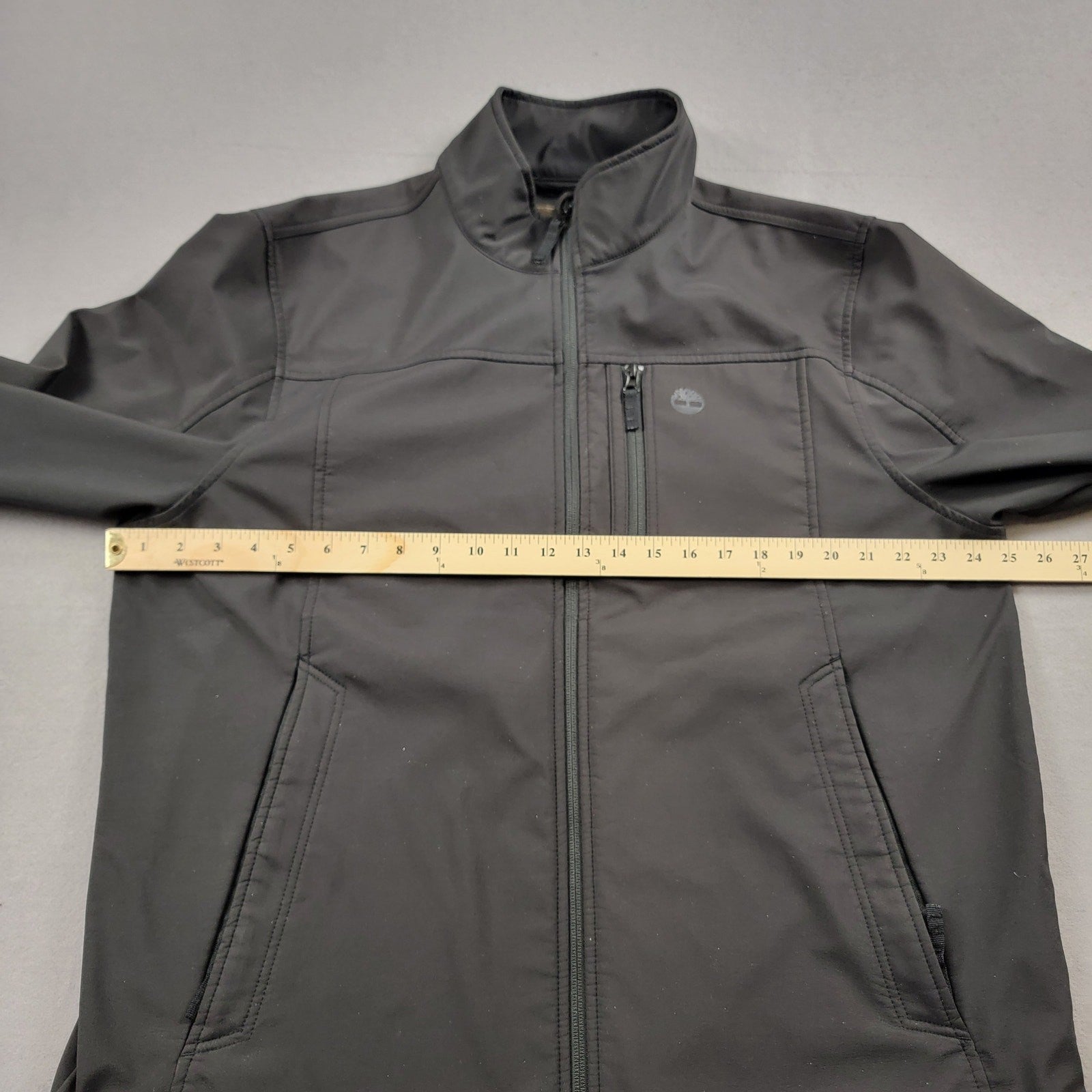 Timberland Men’s Softshell Jacket Black Zip Front Pockets XL Outdoor Casual5