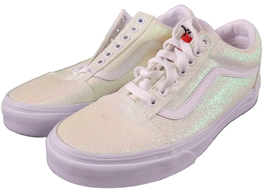 Vans Adult Old Skool Sneakers Size M7 W8.5 Color Pink/True White UV Activated0