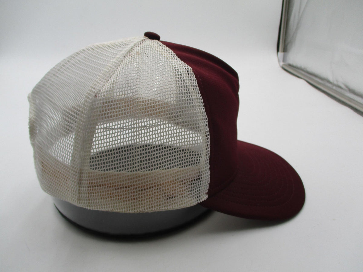MacGregor Hat Cap Snap Back Mens One Size Red White Mesh Trucker Baseball6