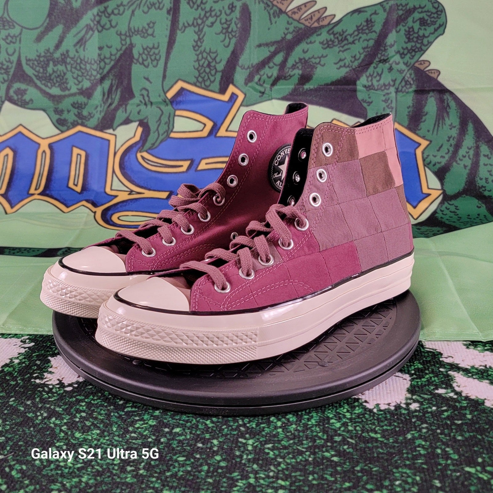 Converse Chuck Taylor AllStar Hi Plant Color Patchwork Rose Taupe 170682C Sz 80