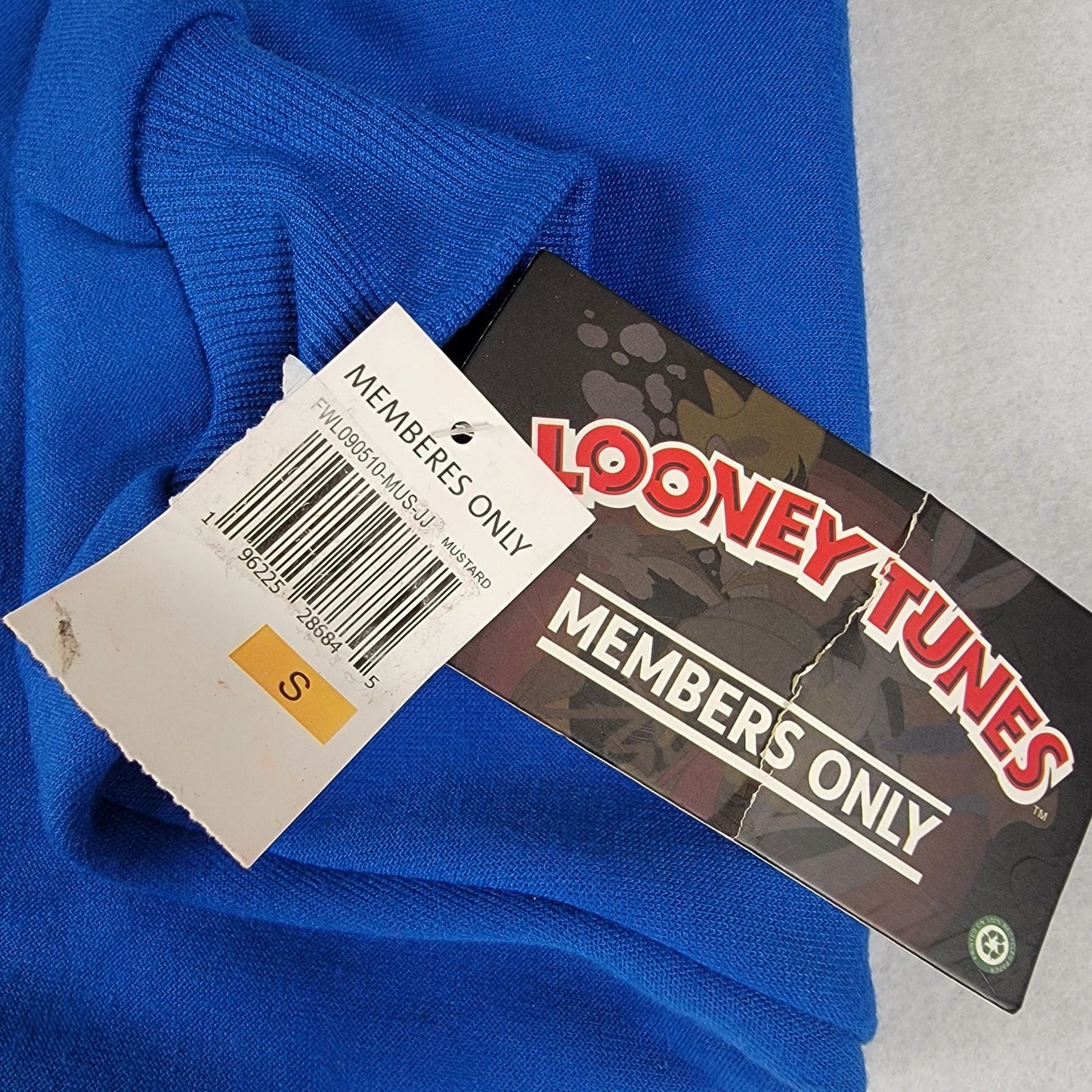 Members Only Loony Tunes Crop Top Hoodie Womens Sz S