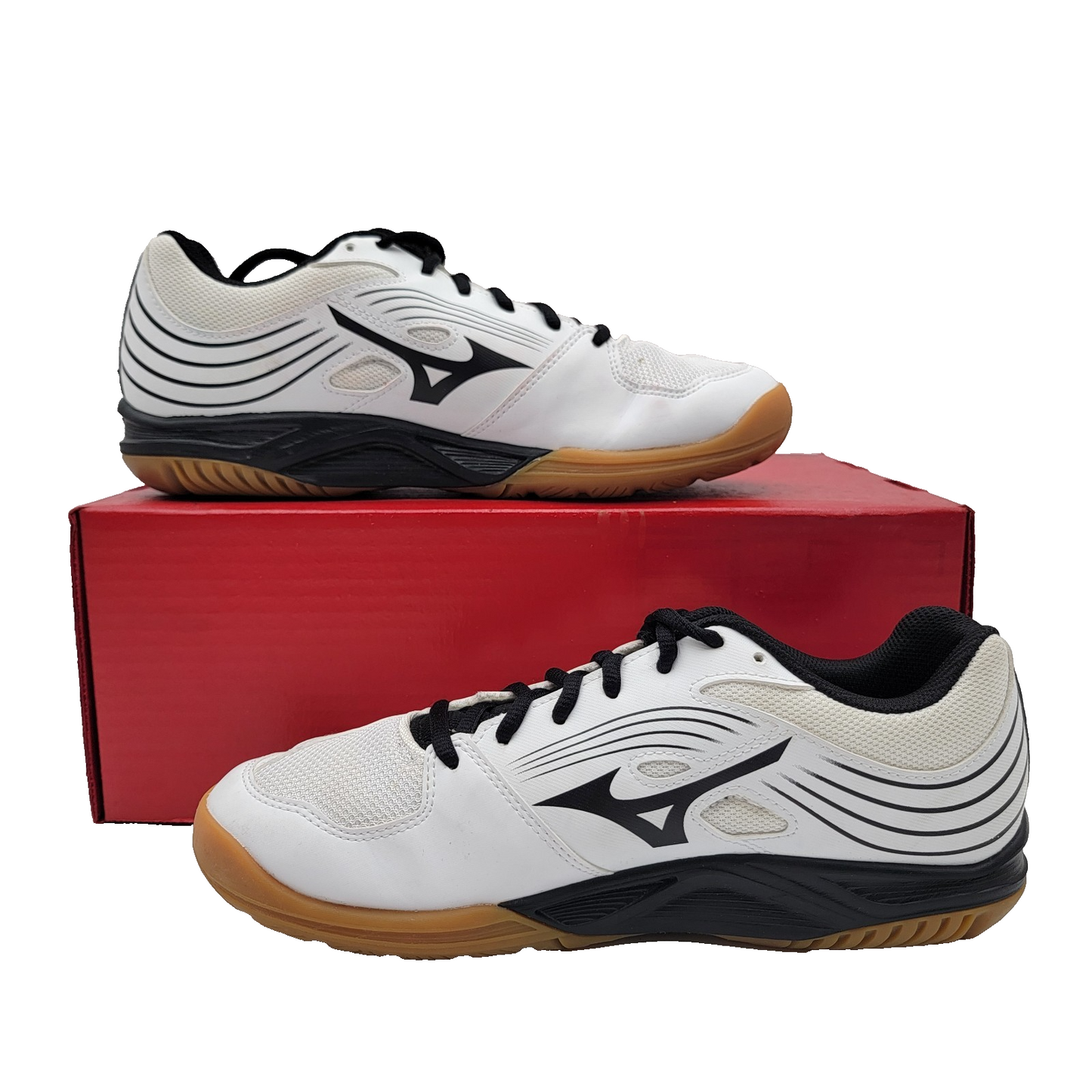 Mizuno Cyclone Speed 3 Volleyball Shoes Womans Size 9 Black & White