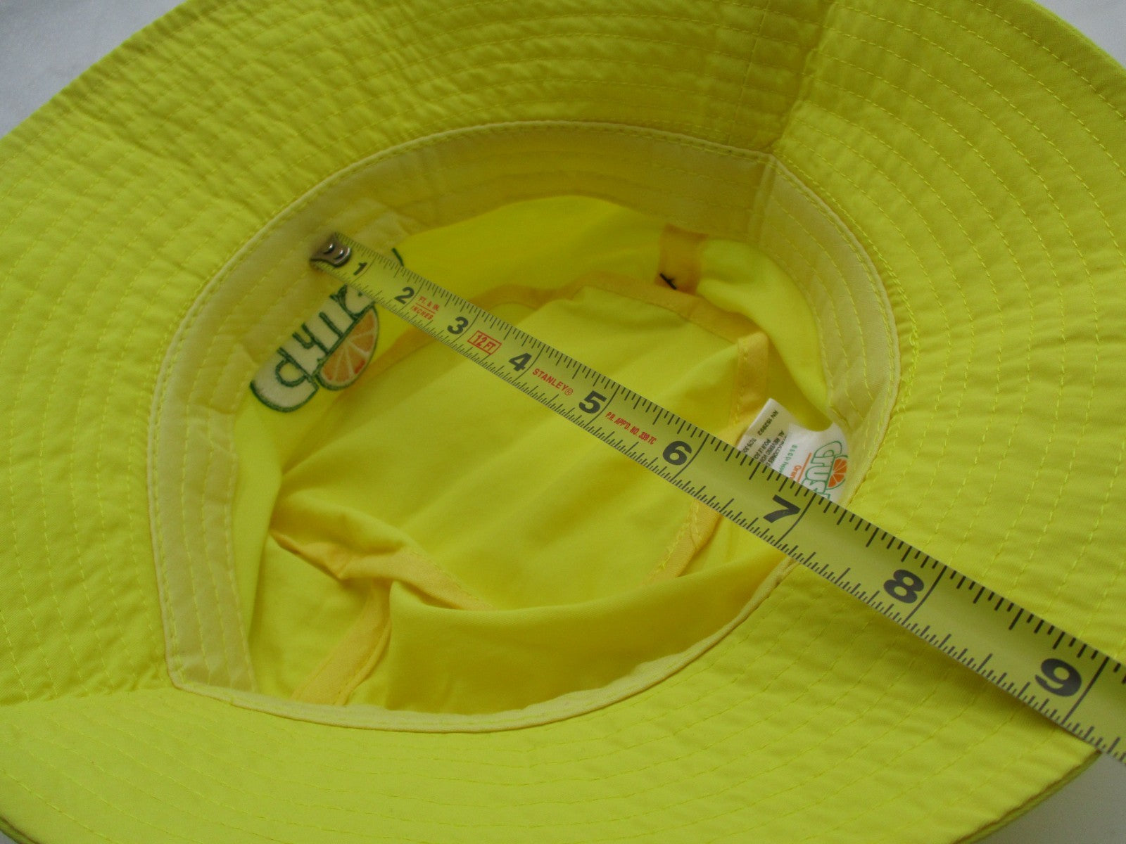 Crush Orange Soda Logo Bucket Hat NWT Yellow Nylon CultureFly One Size8