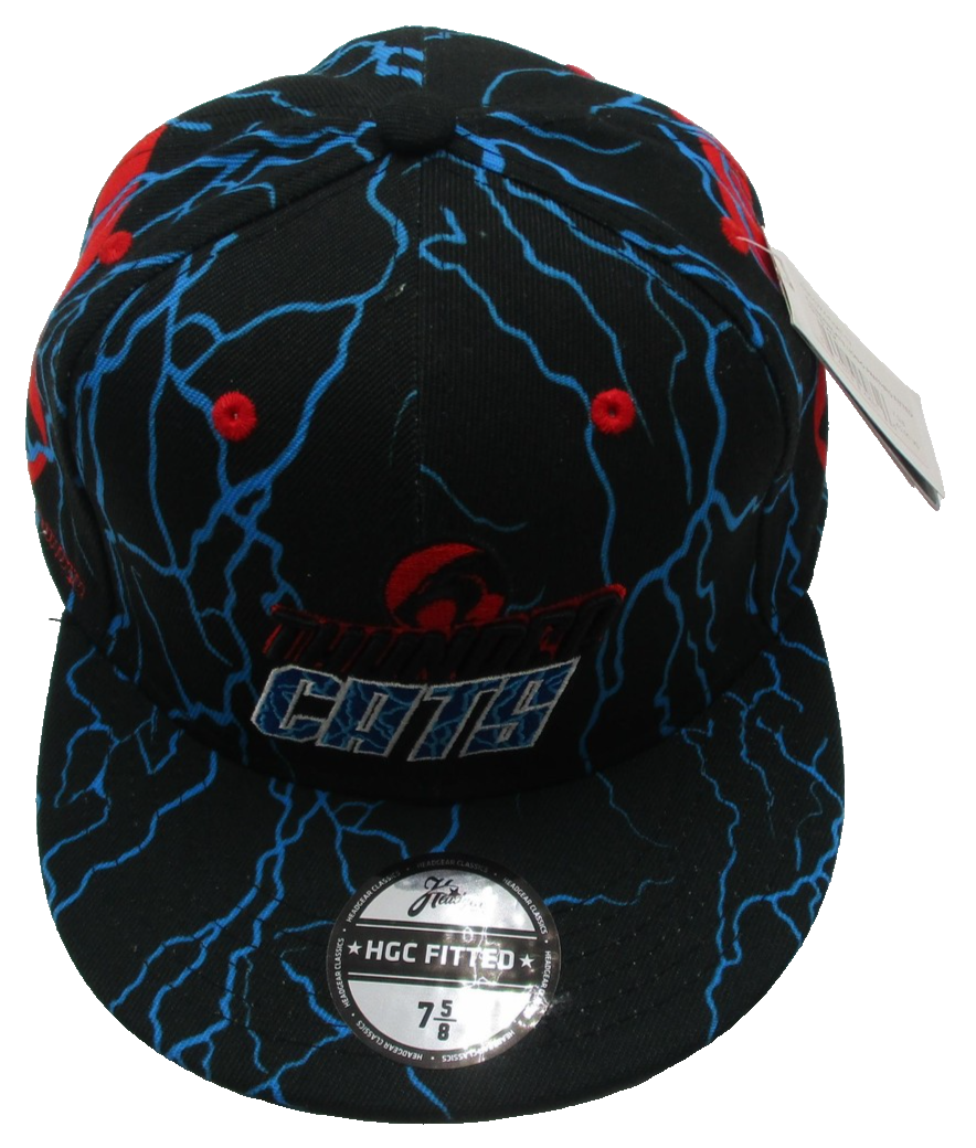 Headgear Classics ThunderCats Hat Cap Fitted Mens 7 5/8 Black Lightning 19854