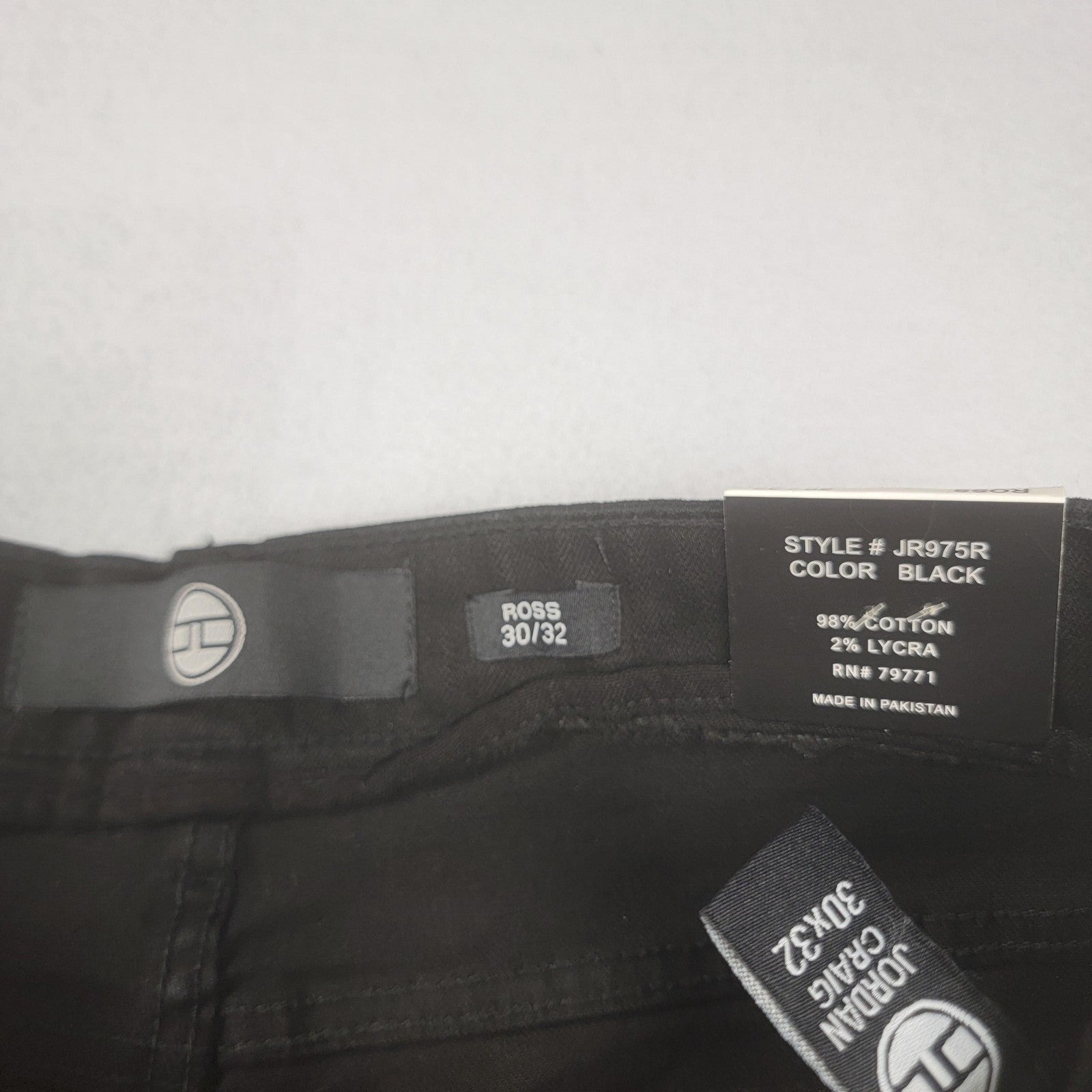 Jordan Craig Ross Jeans Womens 30x32 Black Skinny Tapered Fit Distressed