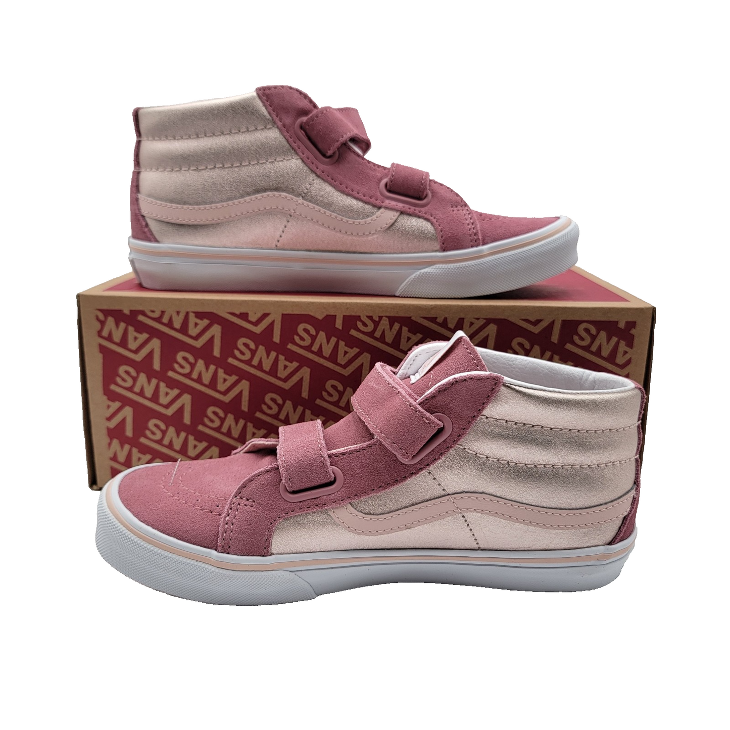 Vans OTW Junior Sk8-Mid Reissue V Metallic Pop Pink Sz 5.5 VN0A4UI5PNK NIB1